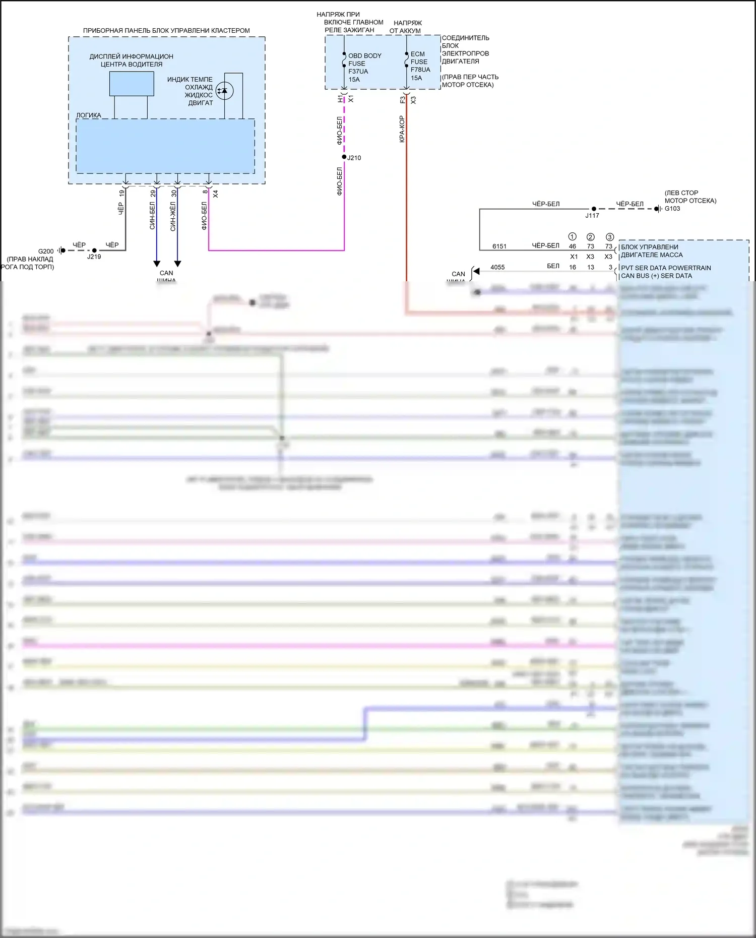 Escalade Cadillac GMT 1XX (2020-2024): Электросхема вентилятора охлаждения (4 из 4) 