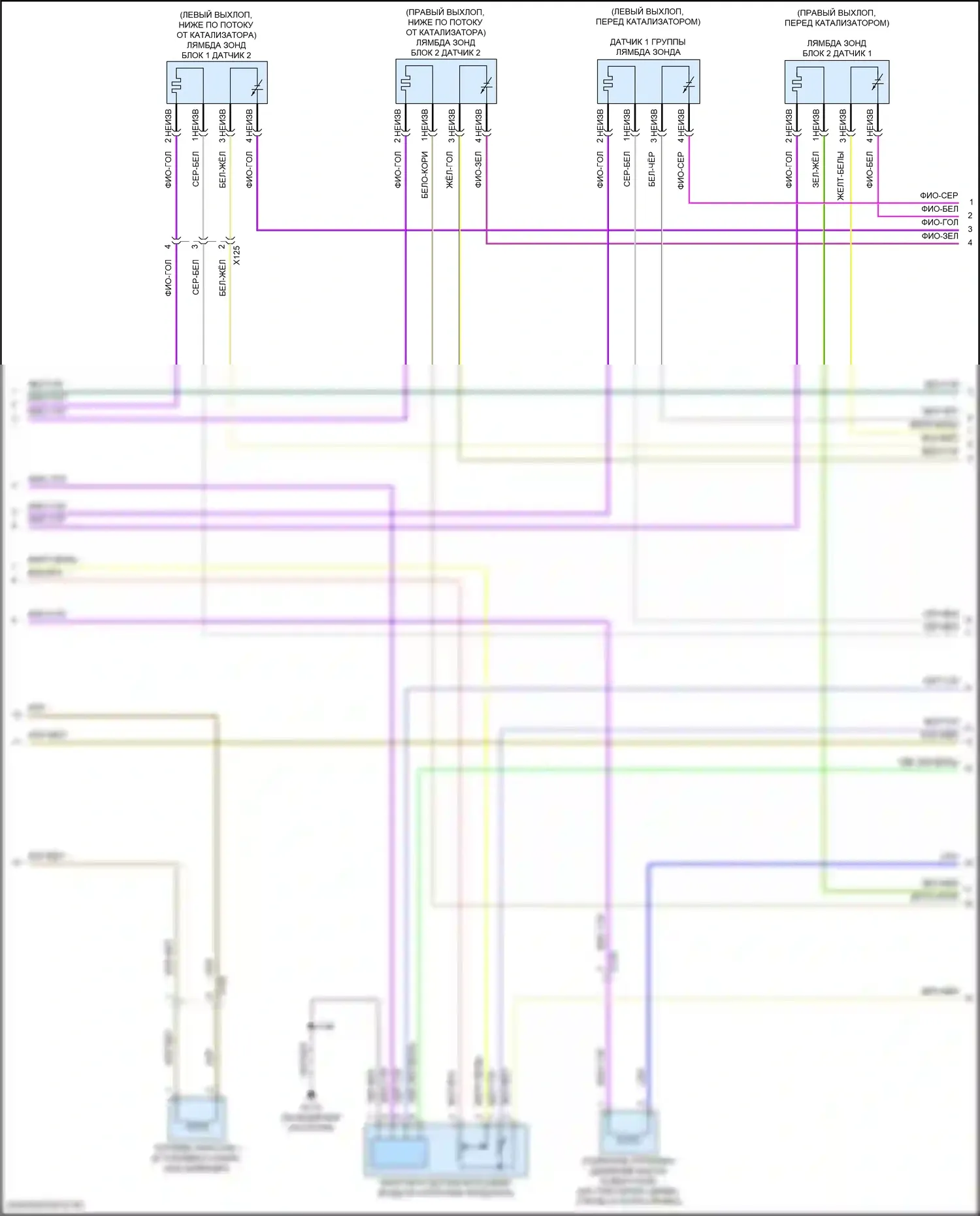 Escalade Cadillac GMT K2 (2014-2020): Электросхема двигателя 6.2l vin f (7 из 8) 