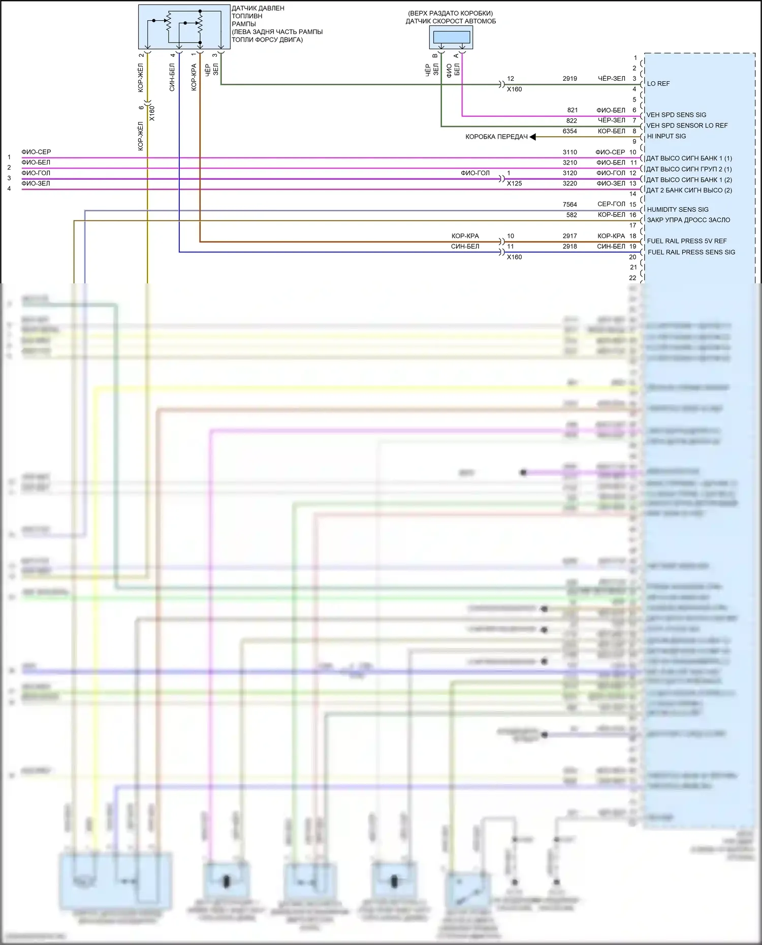 Escalade Cadillac GMT K2 (2014-2020): Электросхема двигателя 6.2l vin f (8 из 8) 