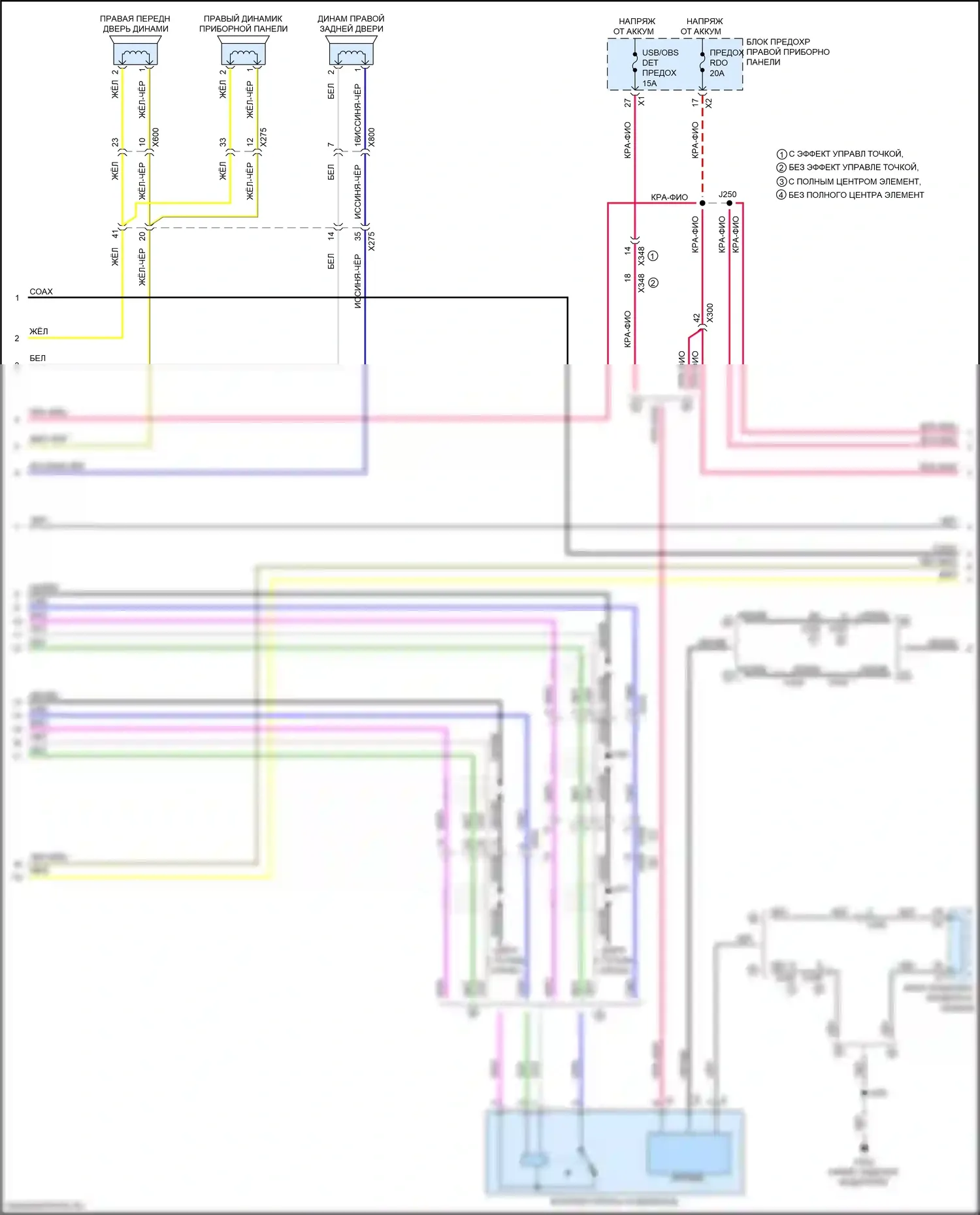 Escalade Cadillac GMT K2 (2014-2020): Электросхема навигации, базовой (2 из 6) 