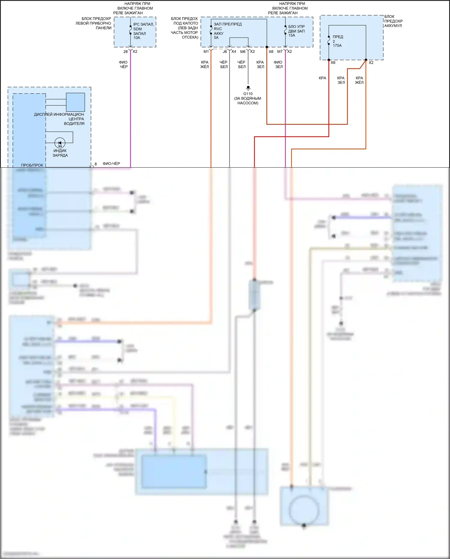 Escalade Cadillac GMT K2 (2014-2020): Электросхема генератора 