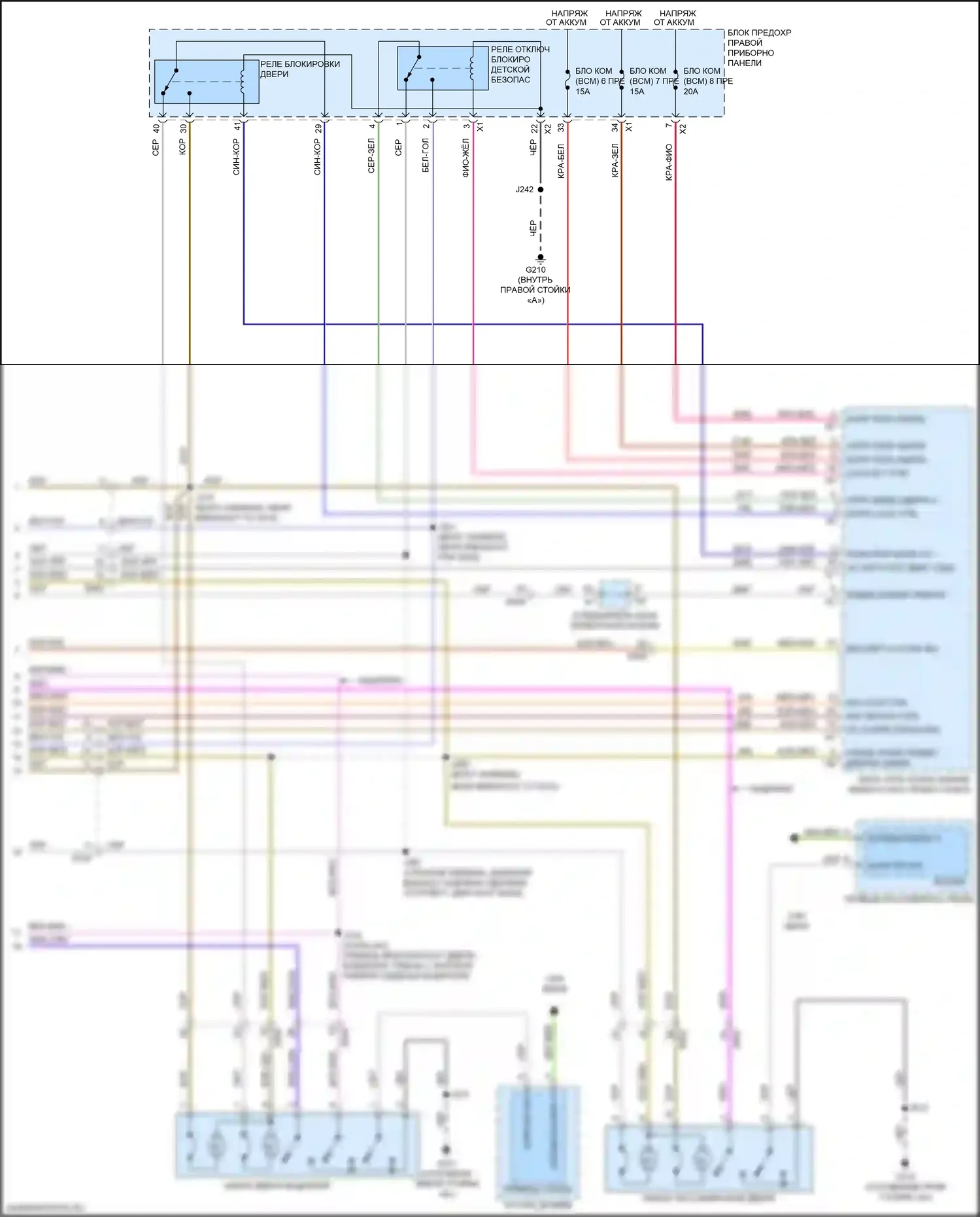 Escalade Cadillac GMT K2 (2014-2020): Электросхема центрального замка, без пассивного бесключевого доступа (4 из 4) 