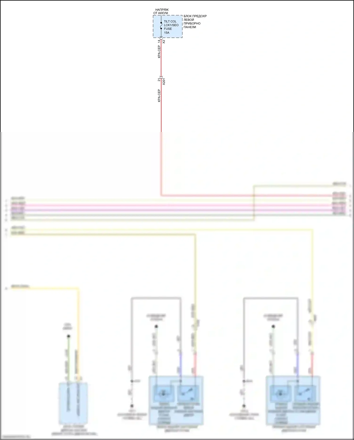 Escalade Cadillac GMT K2 (2014-2020): Электросхема центрального замка, с пассивным бесключевым доступом (2 из 7) 
