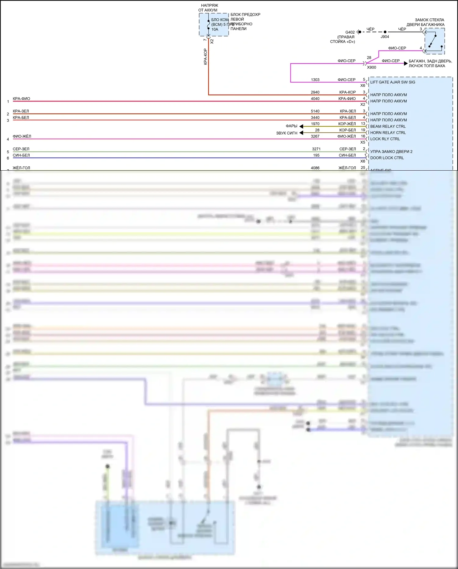 Escalade Cadillac GMT K2 (2014-2020): Электросхема центрального замка, с пассивным бесключевым доступом (7 из 7) 