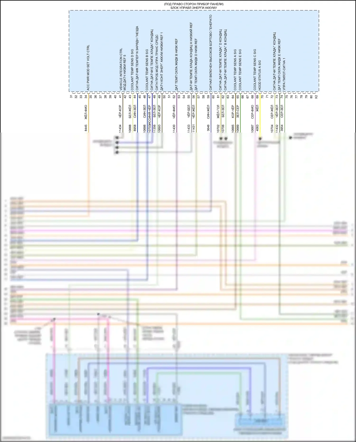 Lyriq Cadillac I (2022-2024): Электросхема электрическая двигателя, rwd (8 из 9) 