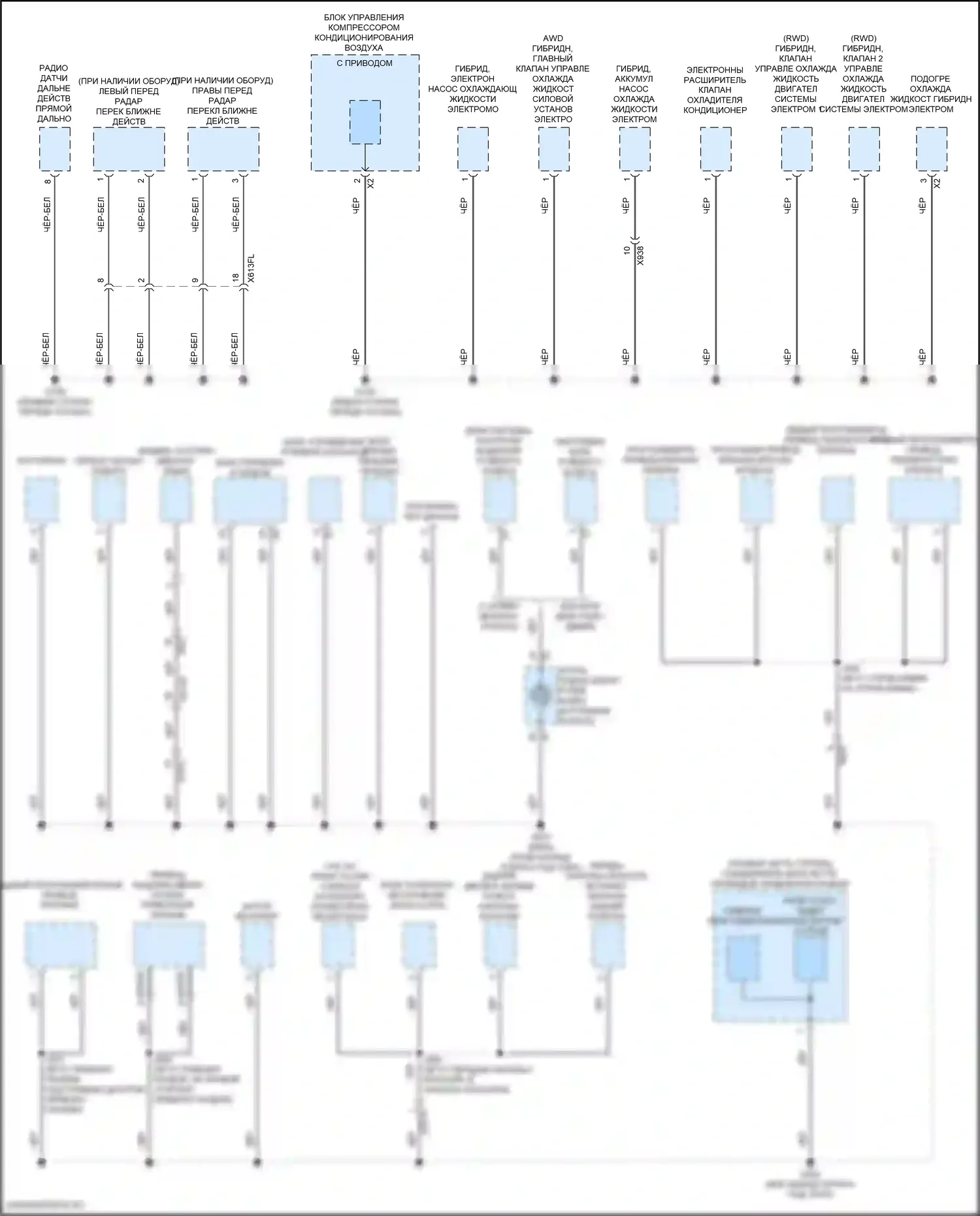 Lyriq Cadillac I (2022-2024): Электросхема разводки массы (2 из 8) 