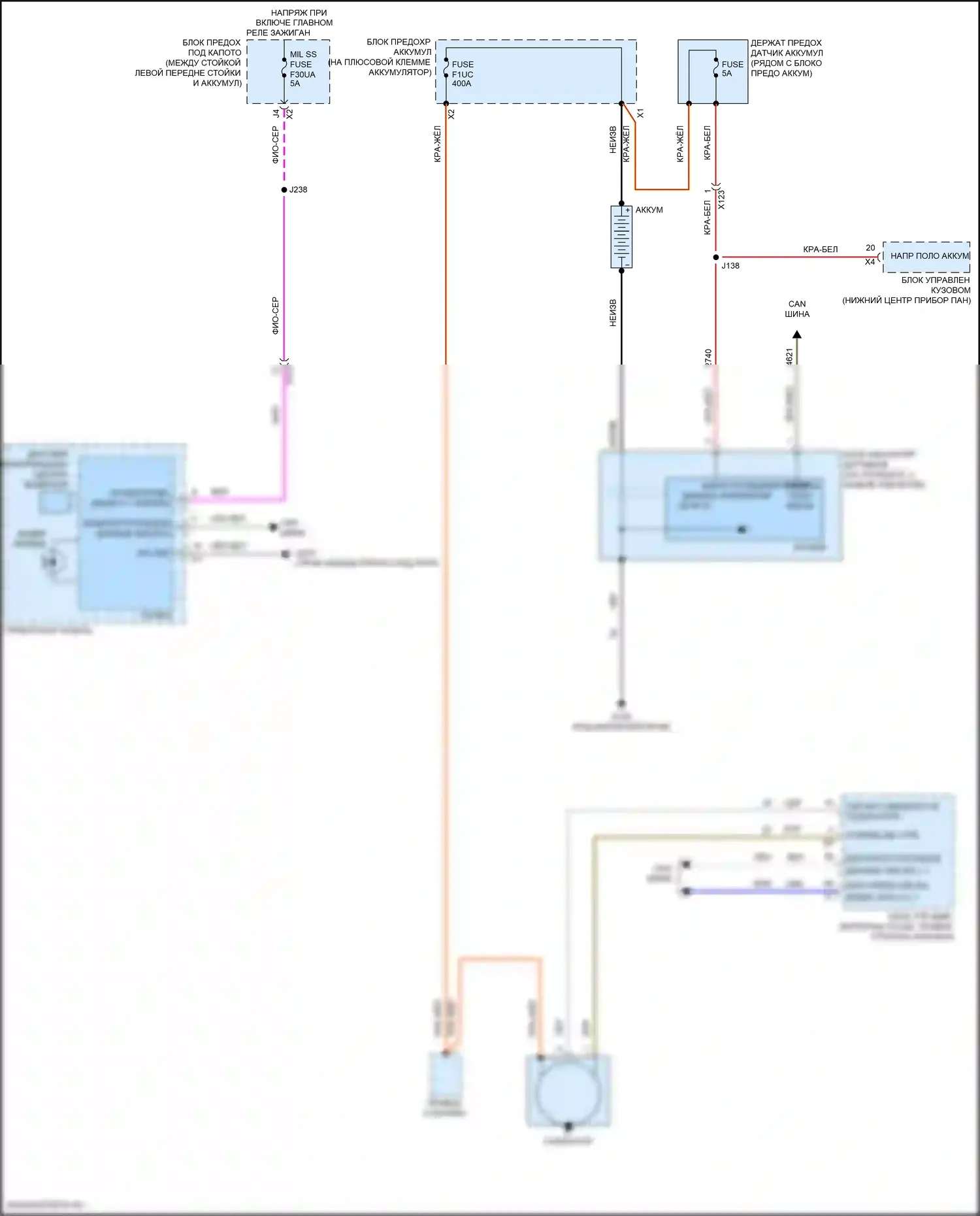XT4 Cadillac I (2018-2023): Электросхема генератора 