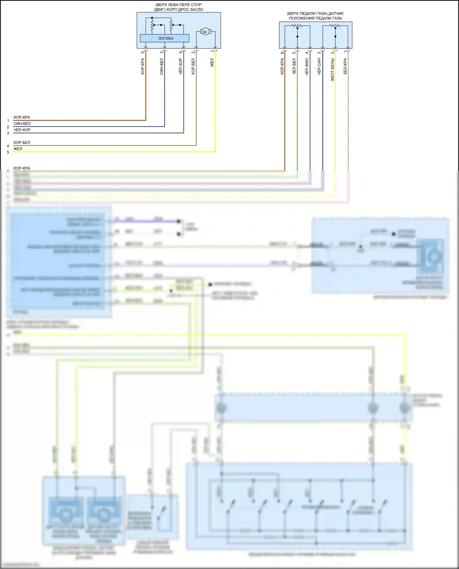 XT5 Cadillac I рестайлинг (2019-2024): Электросхема круиз-контроля (2 из 2) 
