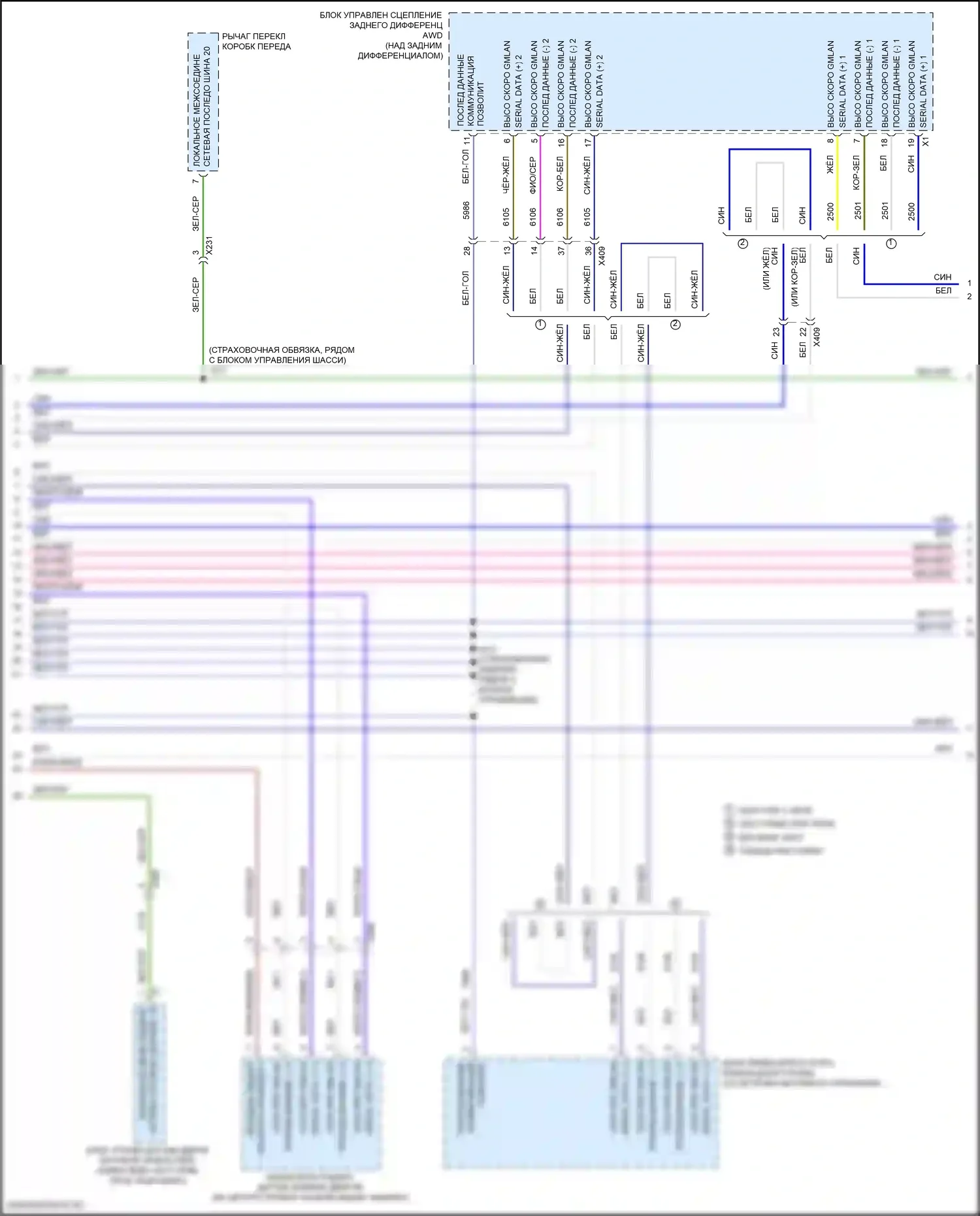 XT5 Cadillac I (2016-2019): Can шина электросхема (7 из 8) 