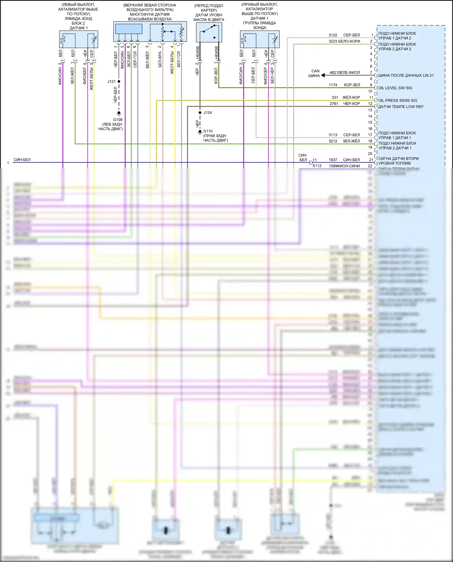 XT5 Cadillac I (2016-2019): Электросхема двигателя 3.6l vin s (7 из 7) 