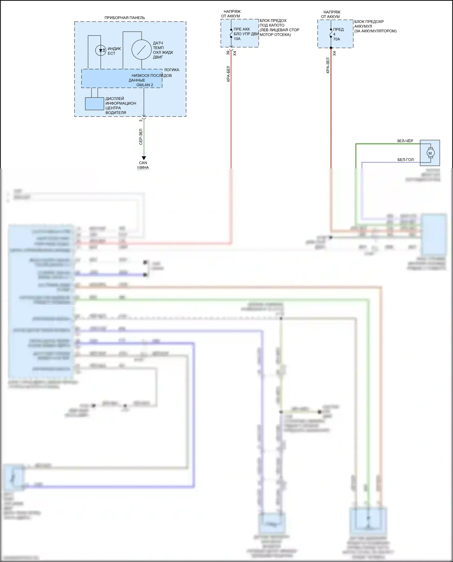 XT5 Cadillac I (2016-2019): Электросхема климат контроля (5 из 5) 