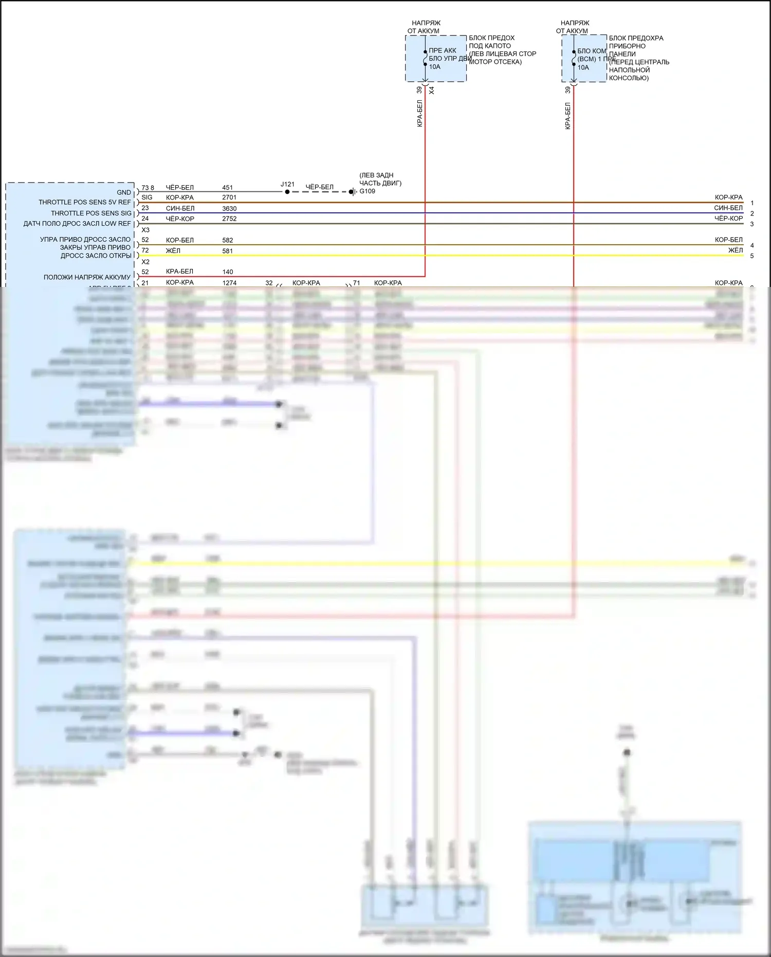 XT5 Cadillac I (2016-2019): Электросхема круиз-контроля (1 из 2) 
