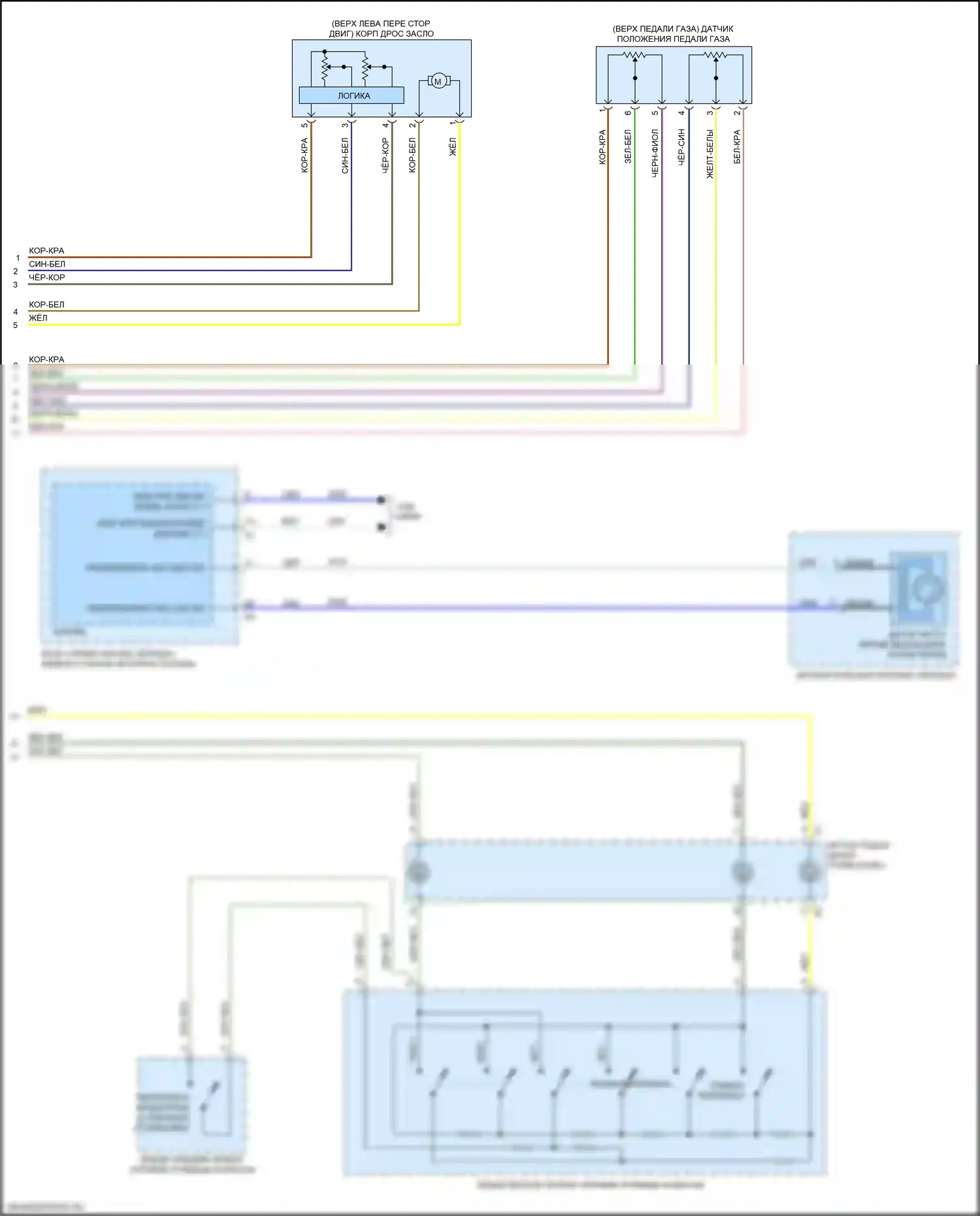 XT5 Cadillac I (2016-2019): Электросхема круиз-контроля (2 из 2) 