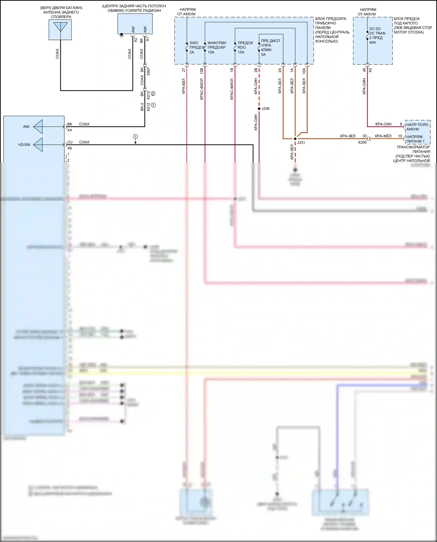 XT5 Cadillac I (2016-2019): Электросхема навигации (1 из 5) 