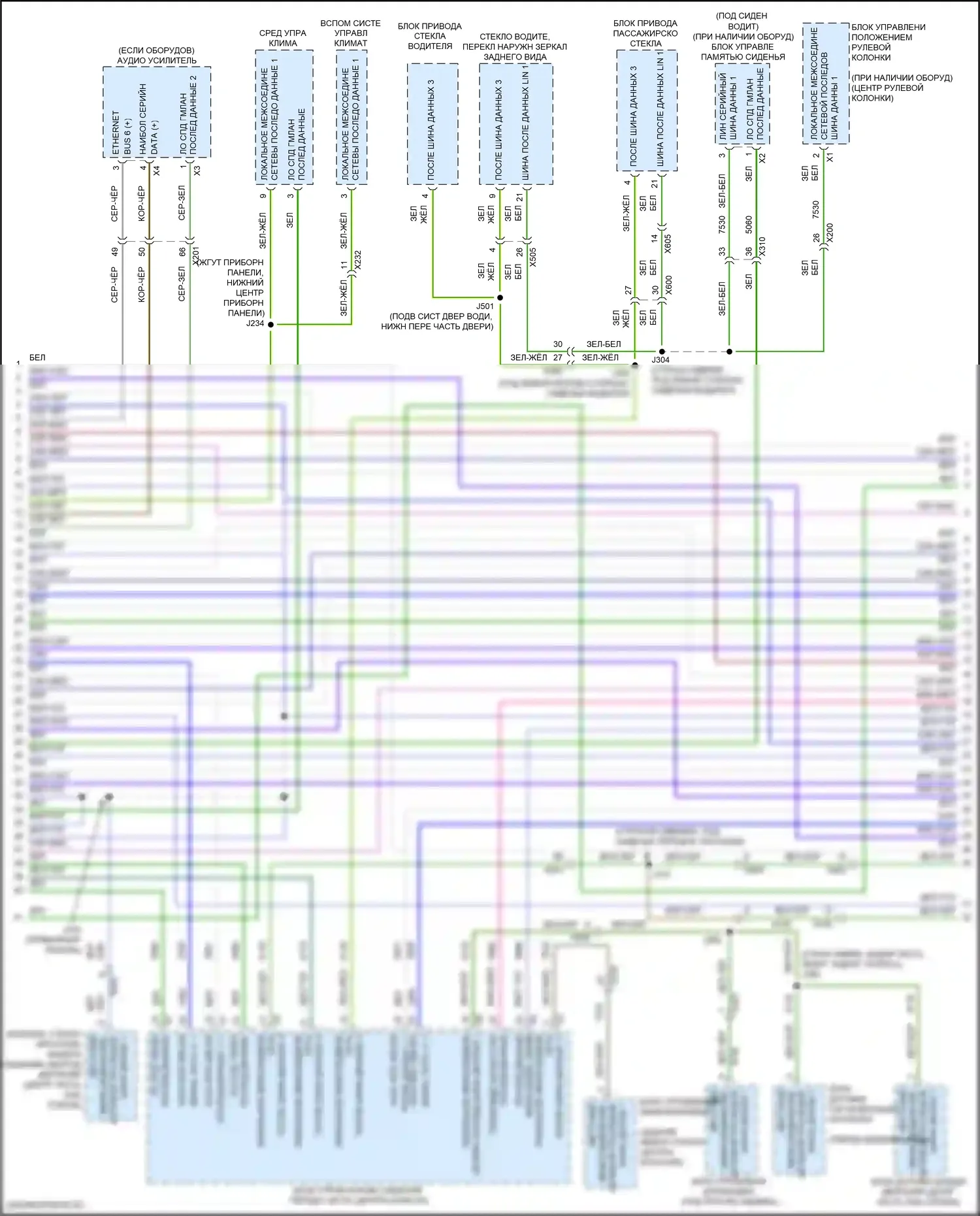 XT6 Cadillac I (2019-2024): Can шина электросхема (5 из 10) 