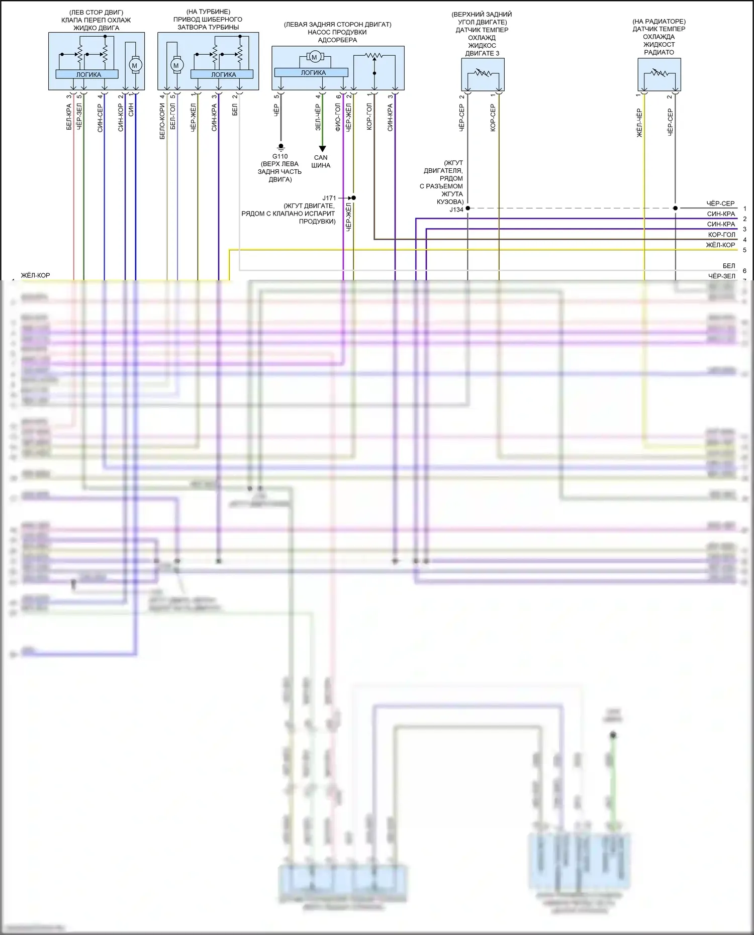 XT6 Cadillac I (2019-2024): Электросхема двигателя 2.0l vin 4 (8 из 9) 