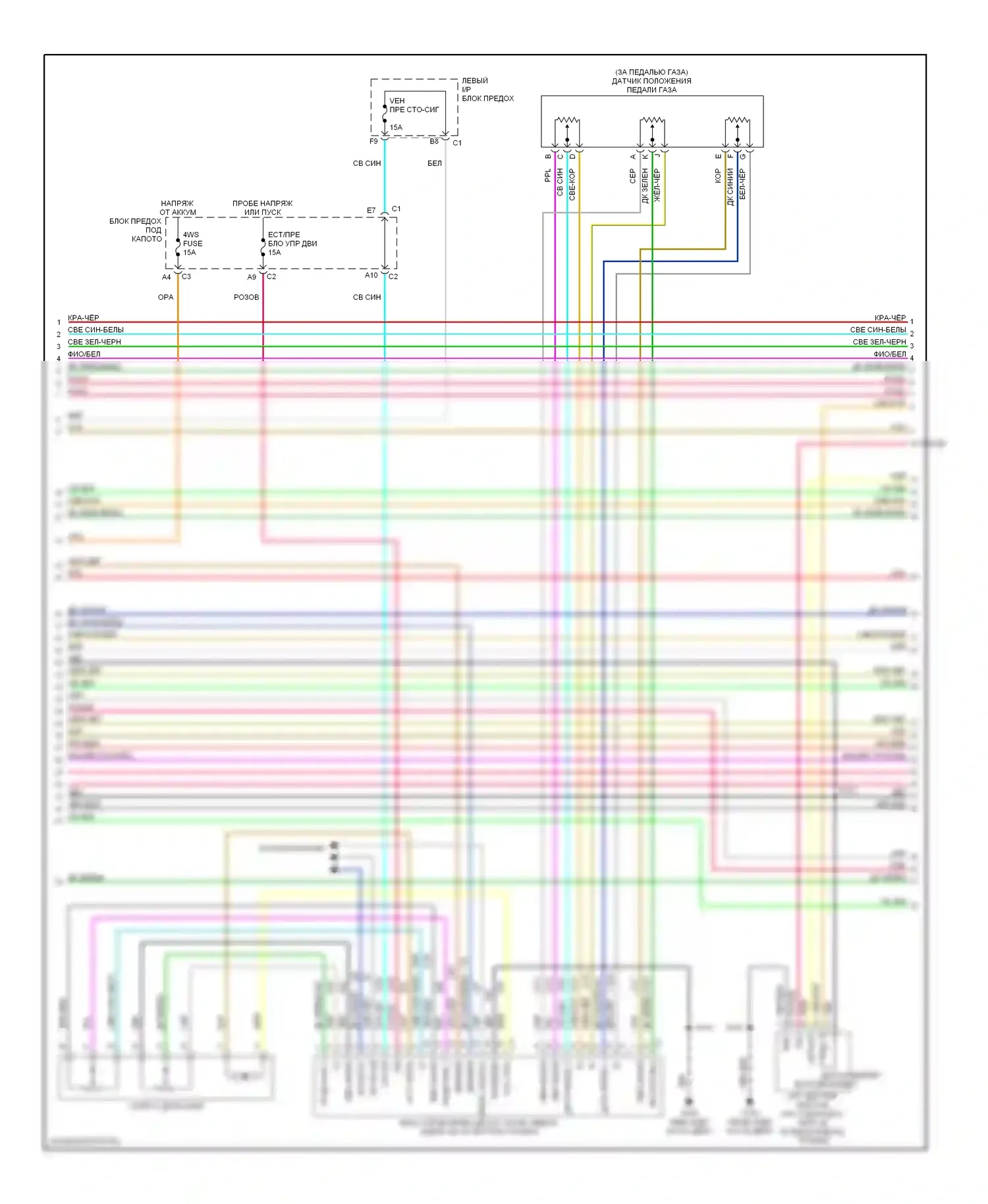 Avalanche Chevrolet I (2001-2006): Электросхема двигателя 8.1l vin g (4 из 5) 