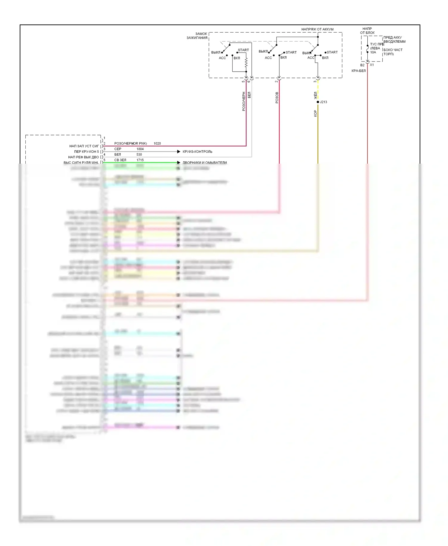 Avalanche Chevrolet II (2006-2013): Электросхема блоков управления кузовом (1 из 3) 