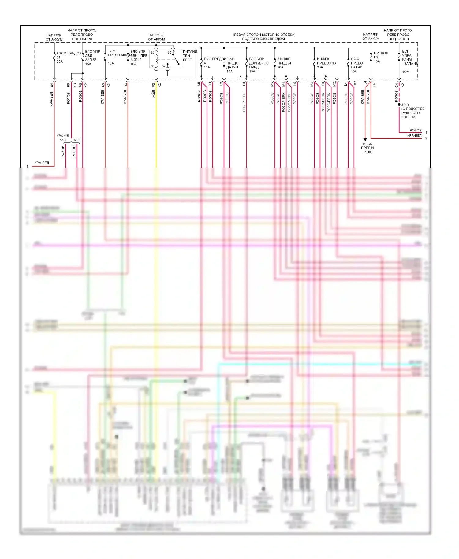 Avalanche Chevrolet II (2006-2013): Электросхема двигателя 5.3l vin 0 (2 из 6) 