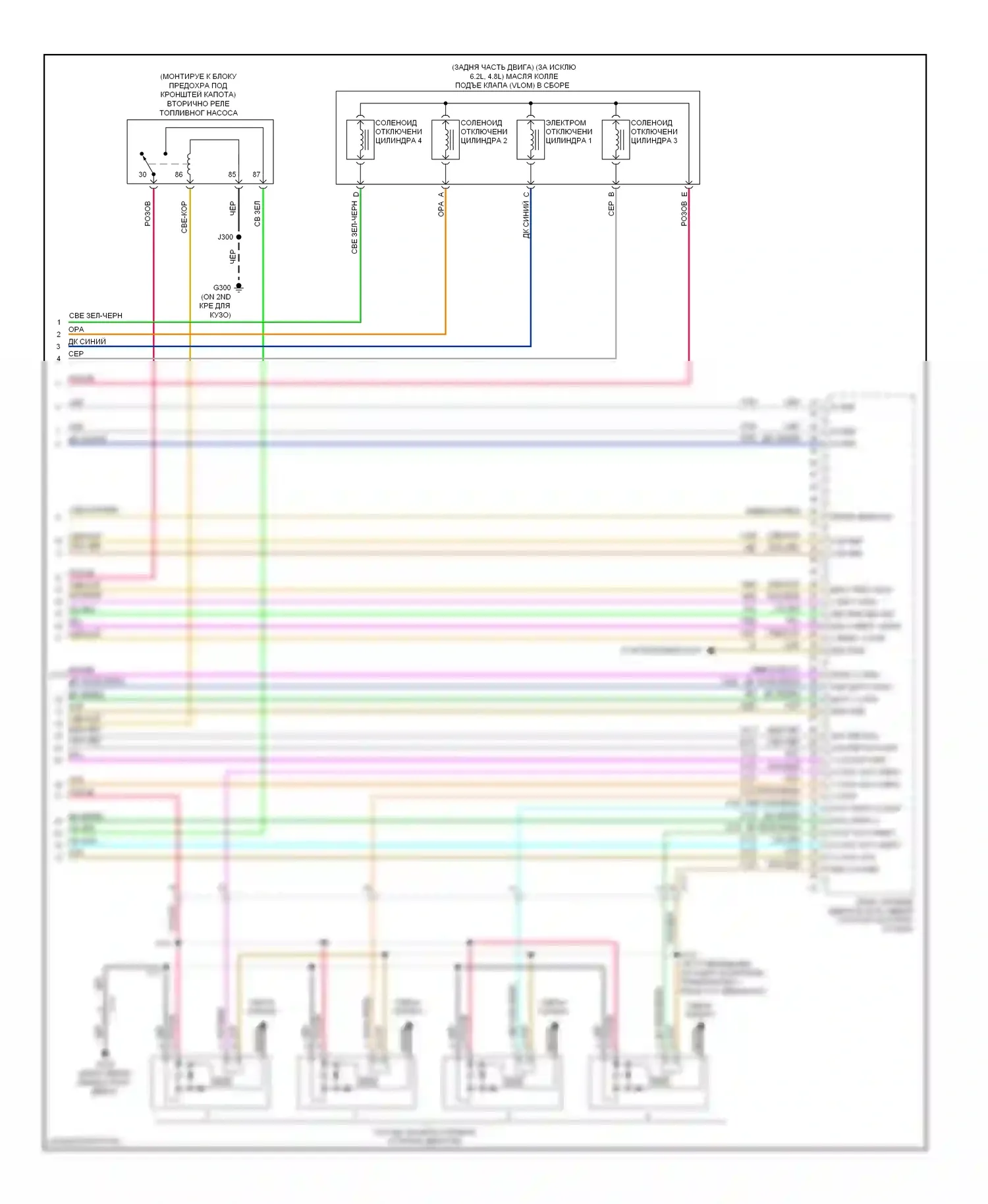 Avalanche Chevrolet II (2006-2013): Электросхема двигателя 5.3l vin 0 (6 из 6) 