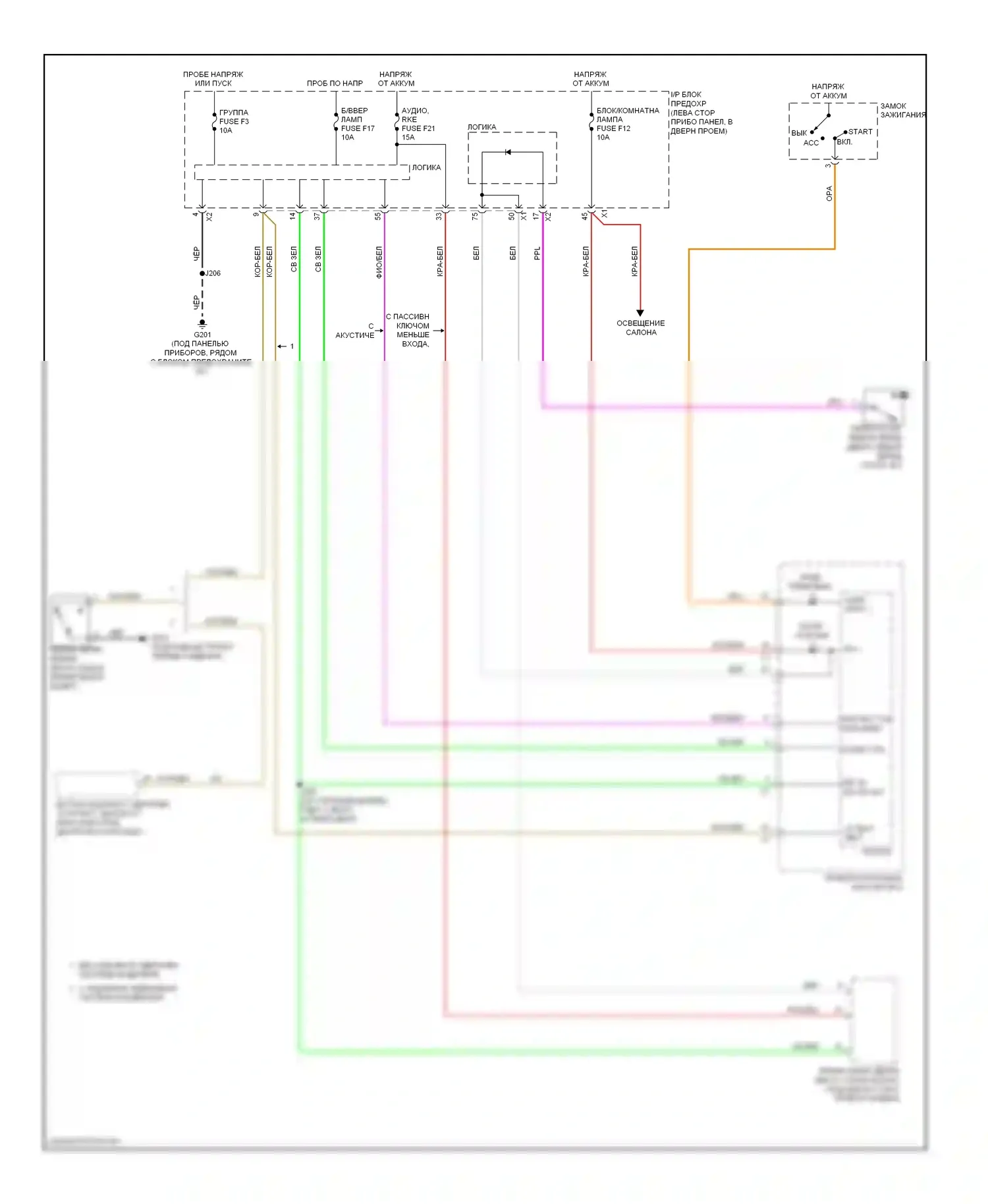 Aveo Chevrolet I рестайлинг (2006-2012): Электросхема утора 