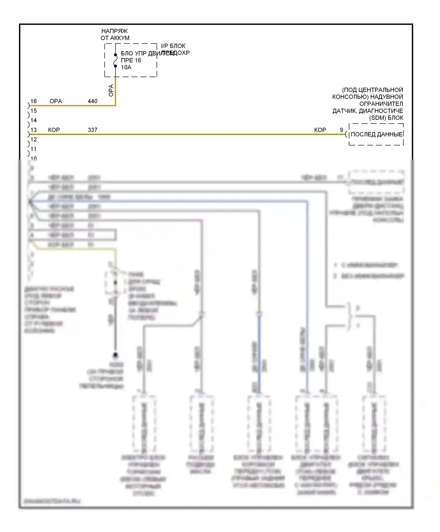 Aveo Chevrolet I (2003-2008): Can шина электросхема 