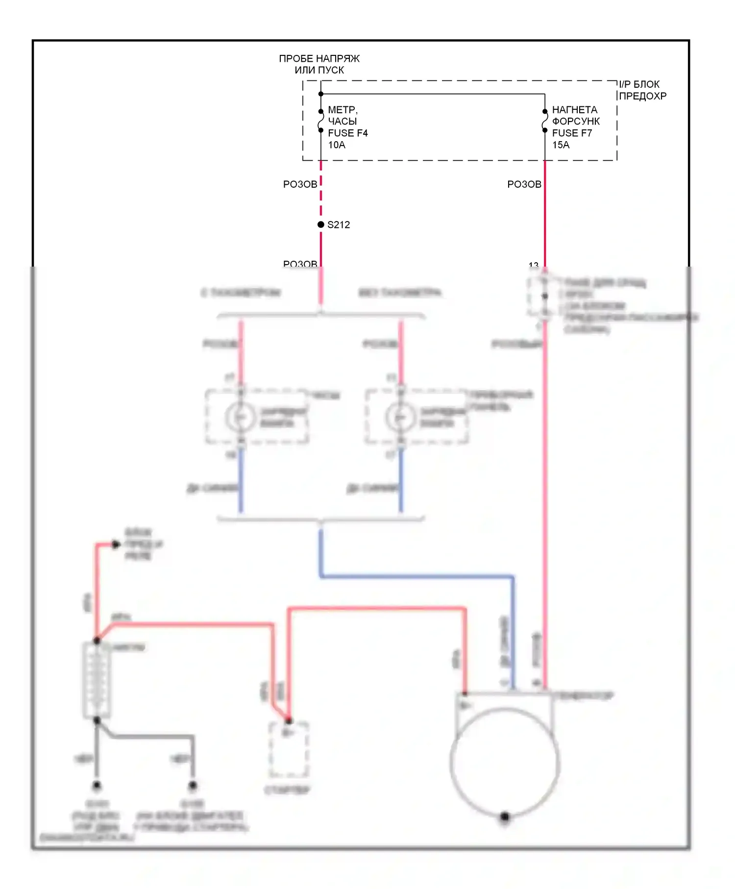 Aveo Chevrolet I (2003-2008): Электросхема генератора 