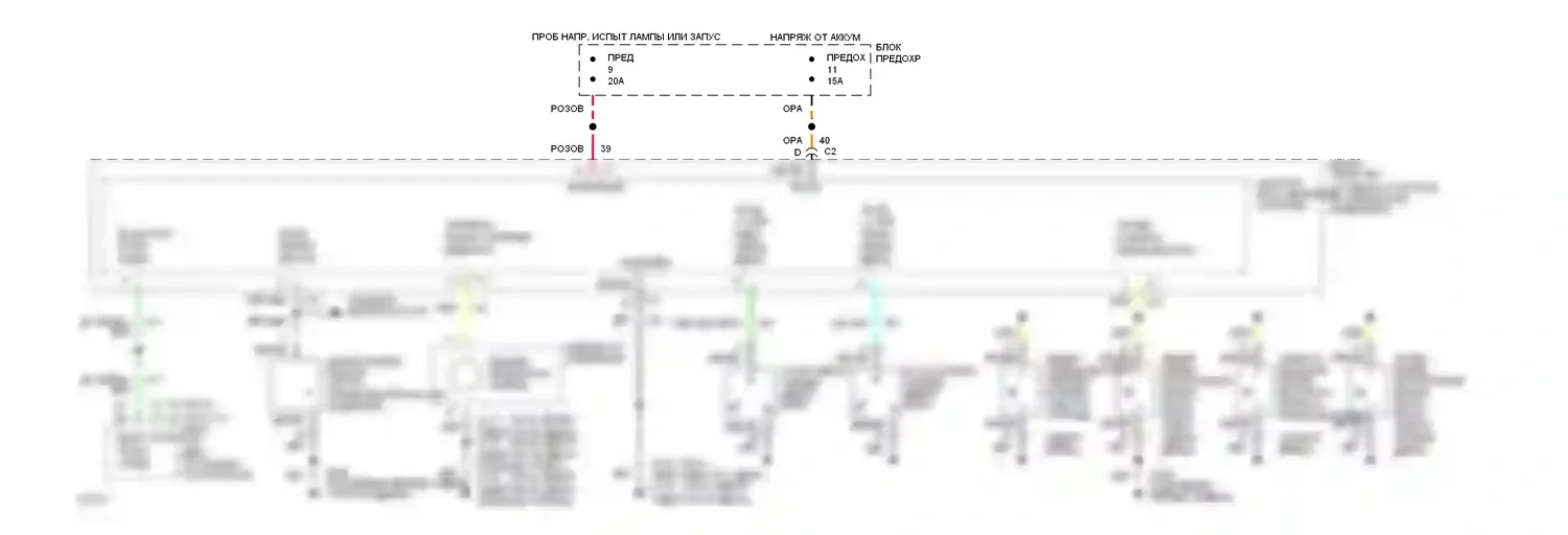 Beretta Chevrolet I (1987-1996): Электросхема пассивного удерживающего устройства 