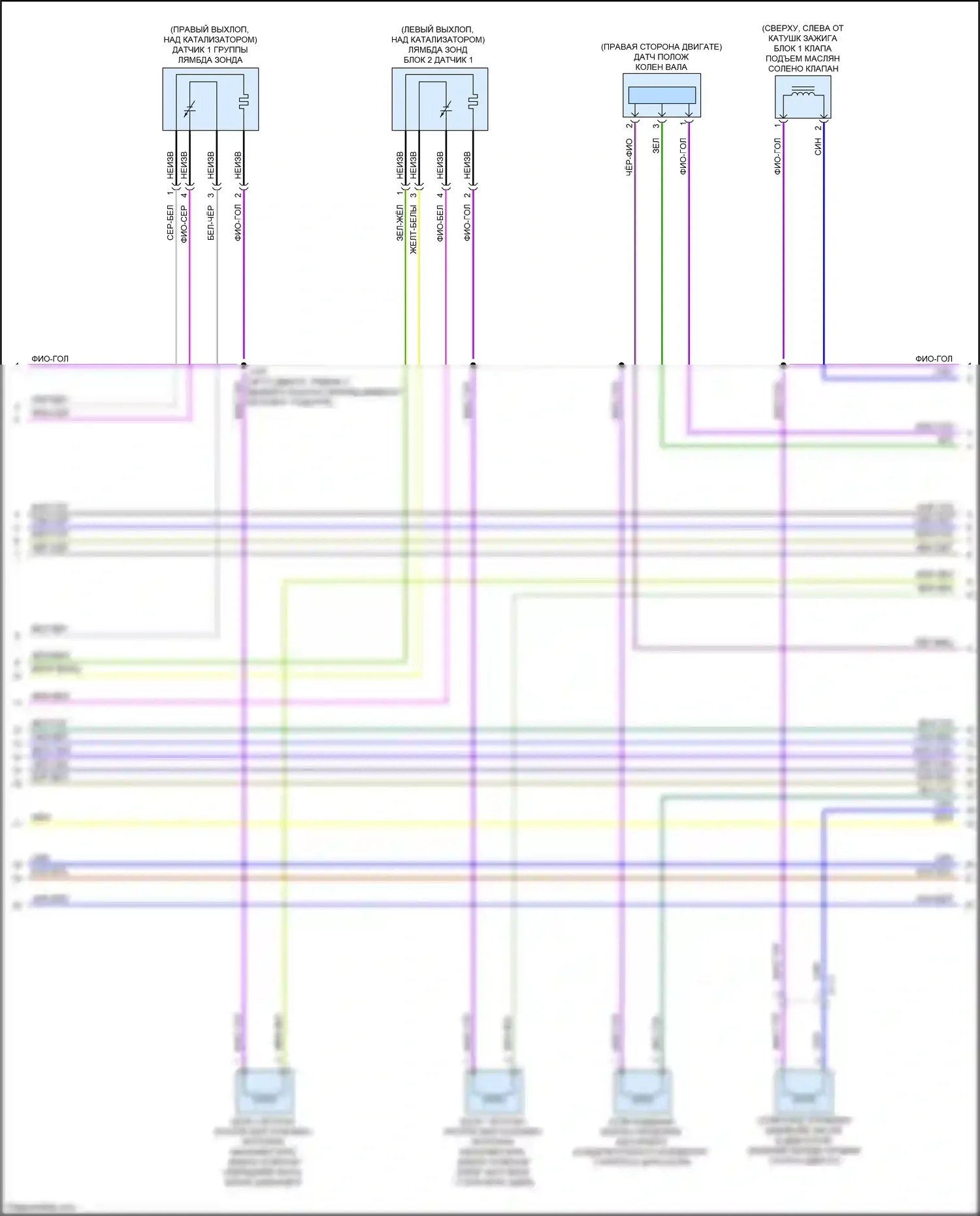 Blazer Chevrolet III рестайлинг (2022-2024): Электросхема двигателя 3.6l vin s (8 из 9) 