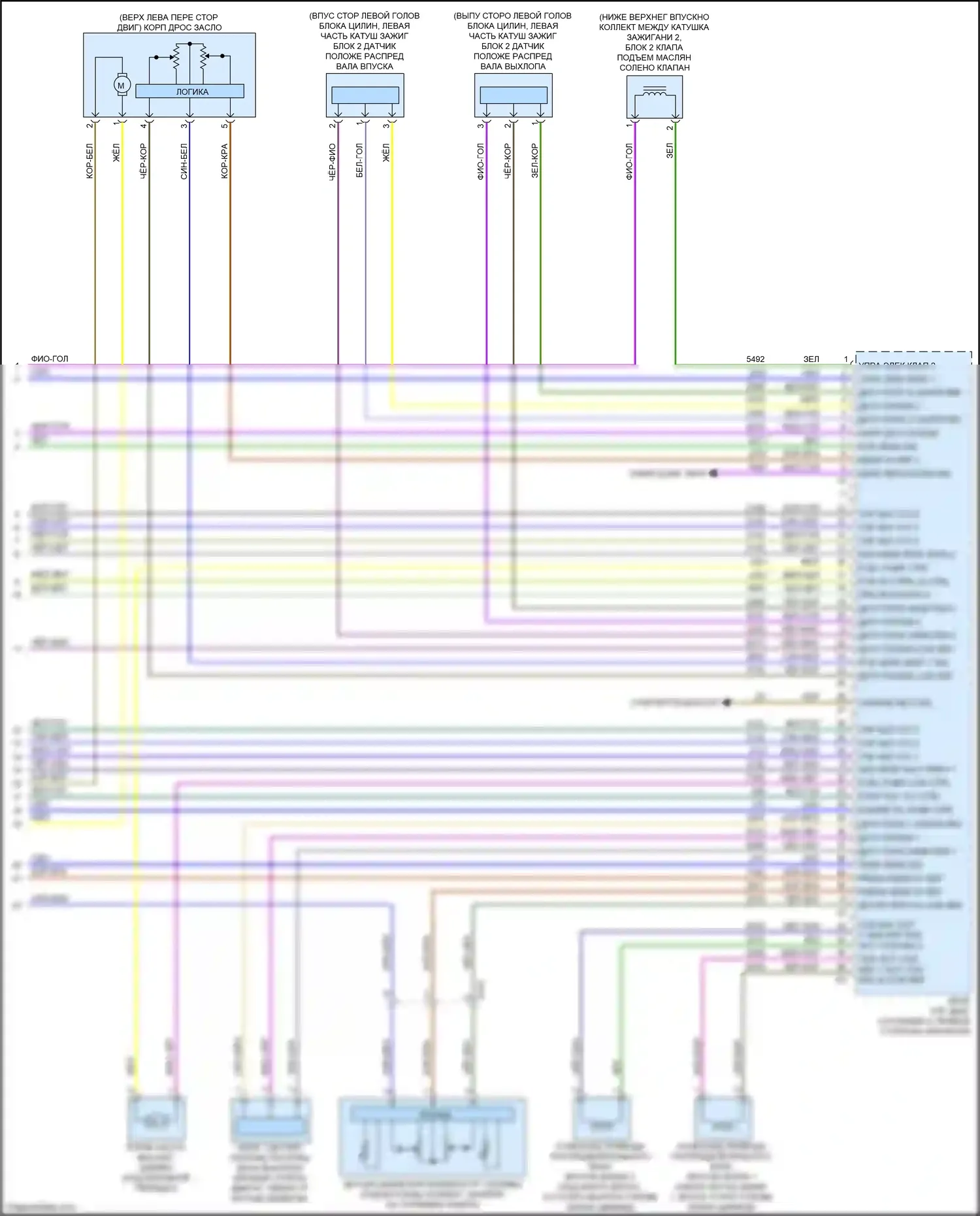 Blazer Chevrolet III рестайлинг (2022-2024): Электросхема двигателя 3.6l vin s (9 из 9) 