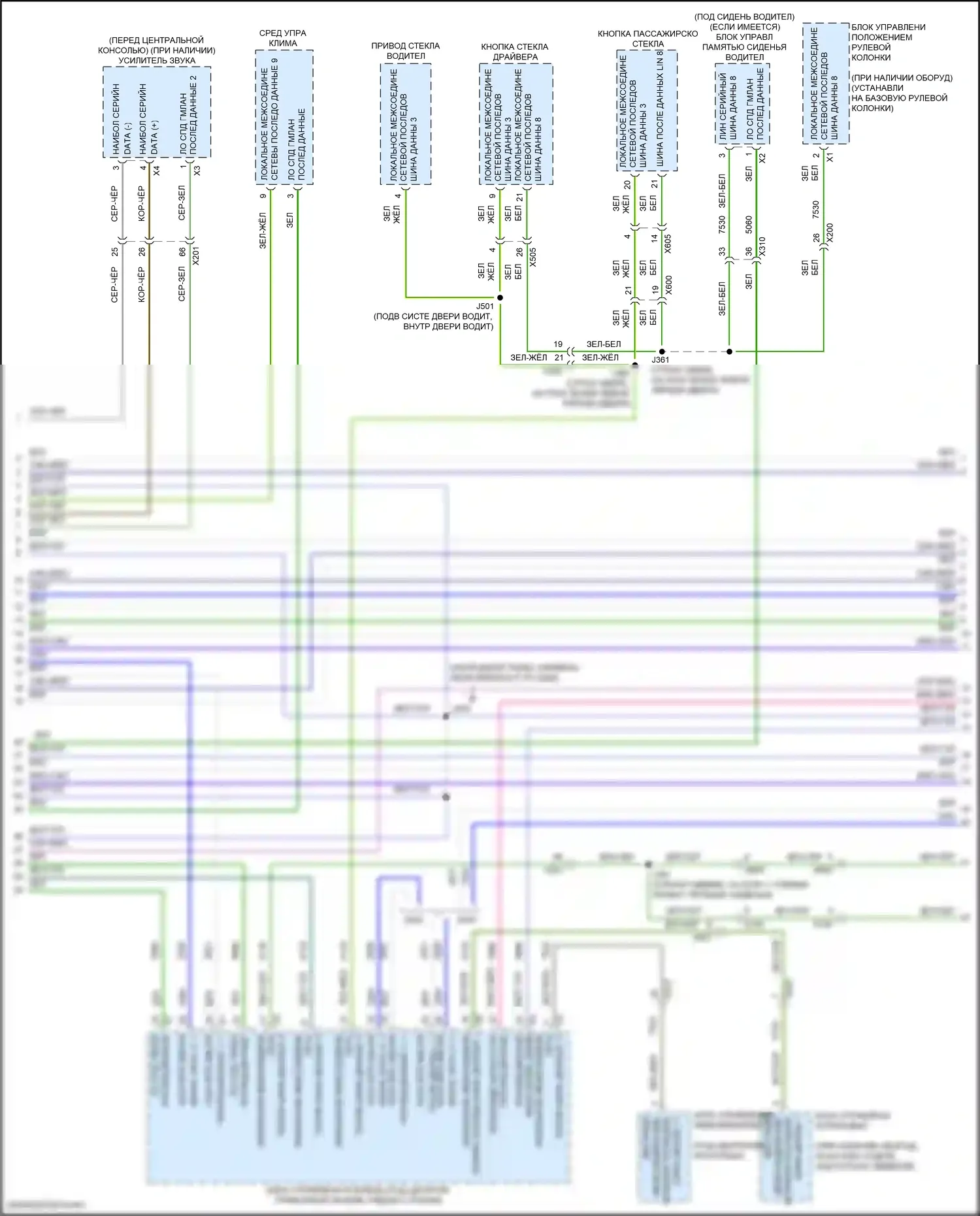 Blazer Chevrolet III (2018-2023): Can шина электросхема (5 из 7) 