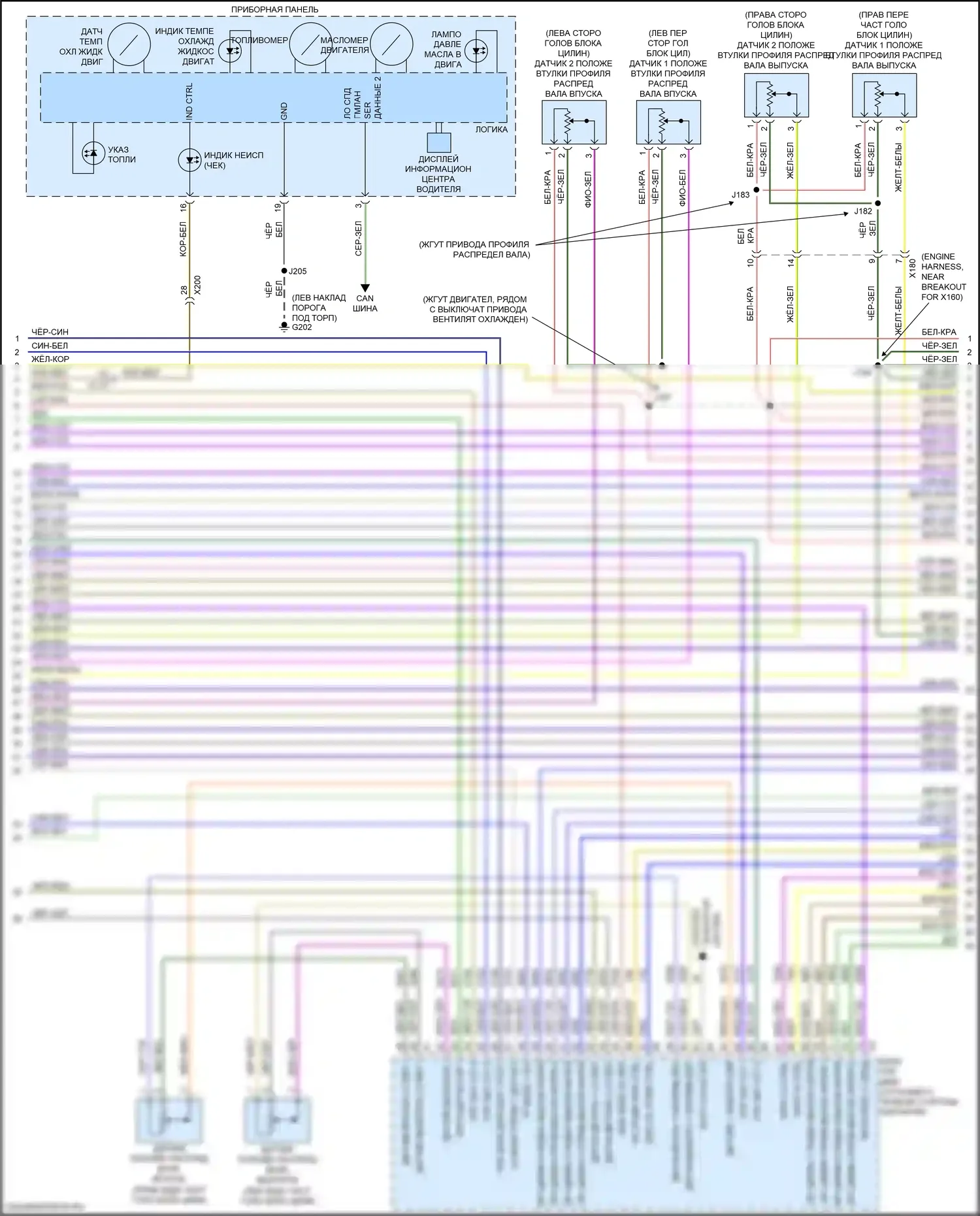 Blazer Chevrolet III (2018-2023): Электросхема двигателя 2.0l vin 4 (6 из 8) 