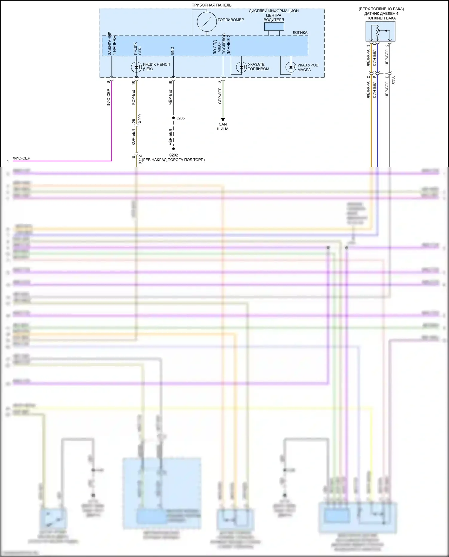 Blazer Chevrolet III (2018-2023): Электросхема двигателя 2.5l vin a (4 из 8) 