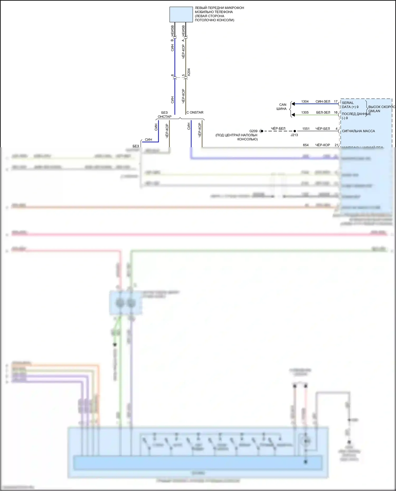 Blazer Chevrolet III (2018-2023): Электросхема навигации, без активных шумов (2 из 4) 
