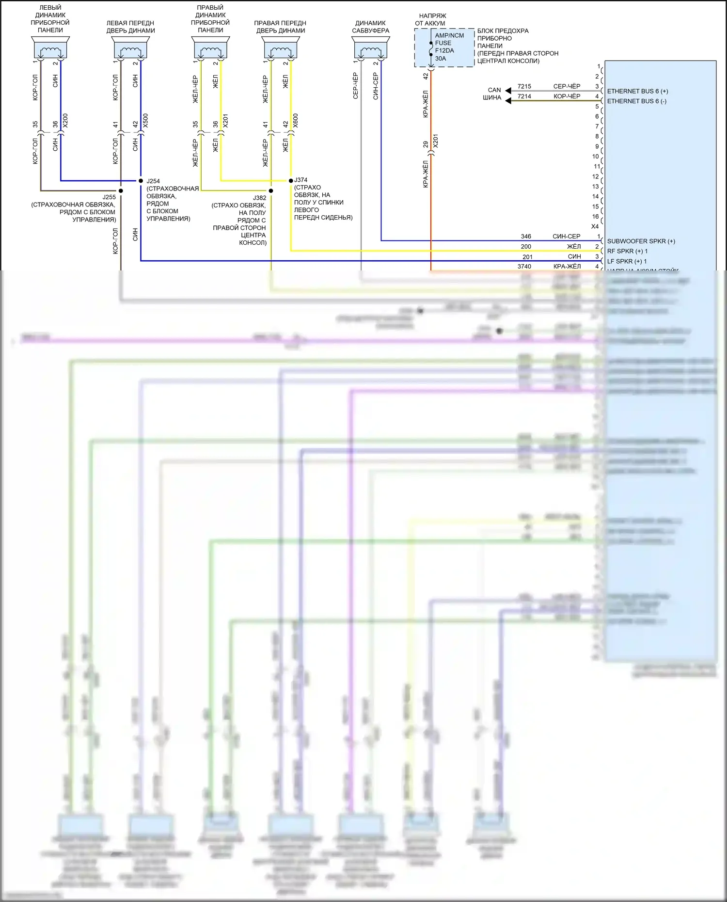 Blazer Chevrolet III (2018-2023): Электросхема навигации, без активных шумов (4 из 4) 