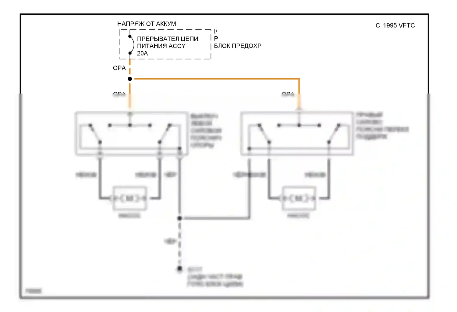 Blazer Chevrolet S15 (1994-1998): Поясничная электросхема 
