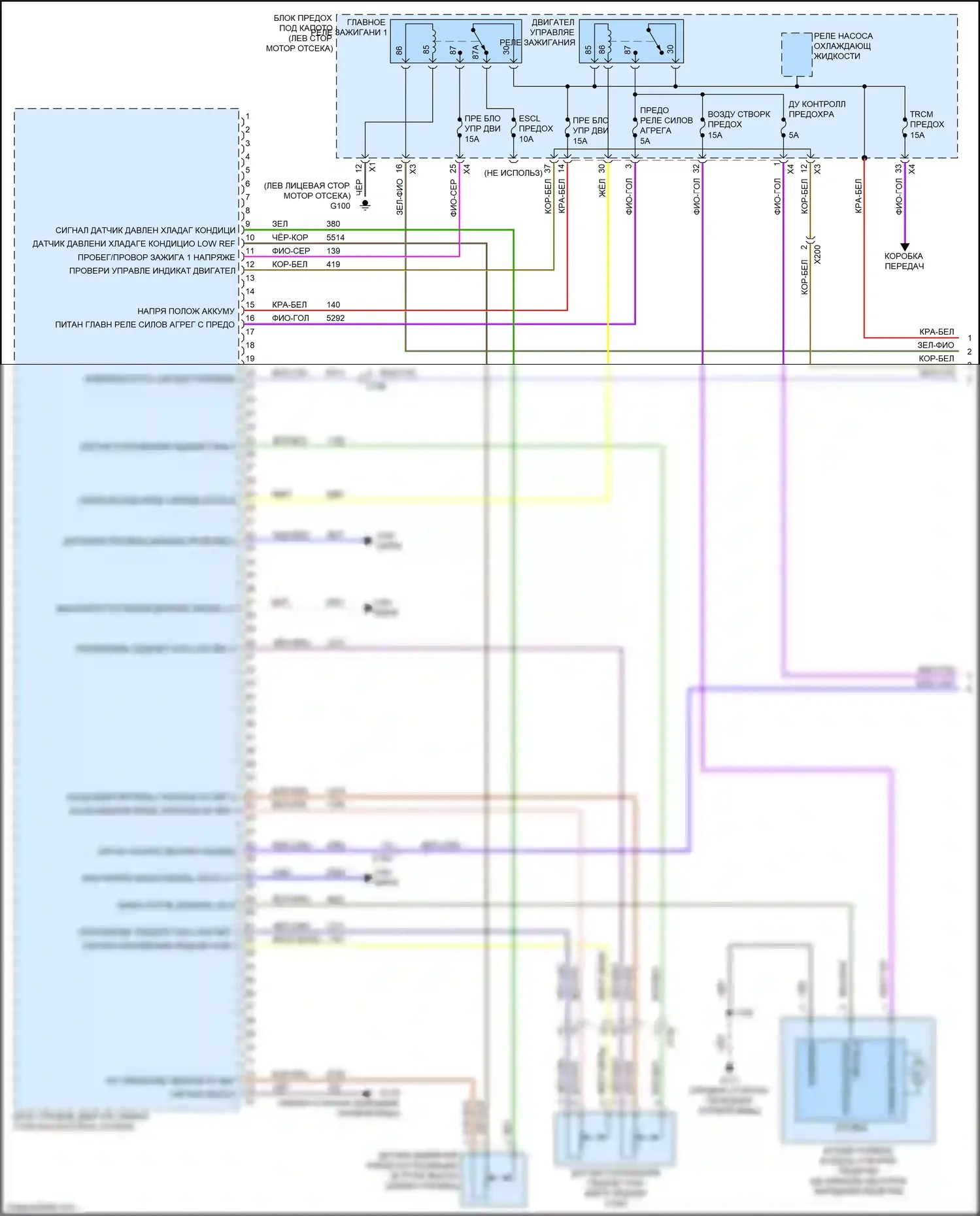Bolt Chevrolet I (2016-2021): Электросхема двигателя электрическая, электросхема органов управления двигателем (1 из 16) 