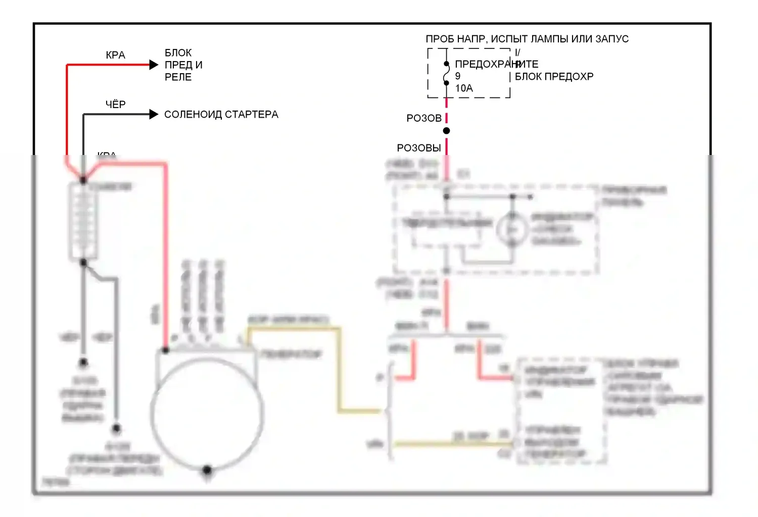 Camaro Chevrolet IV (1992-1998): Электросхема генератора 