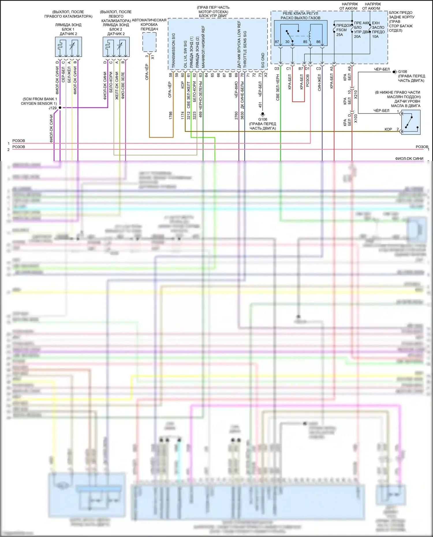 Camaro Chevrolet V рестайлинг (2013-2015): Электросхема двигателя 3.6l vin 3 (5 из 6) 