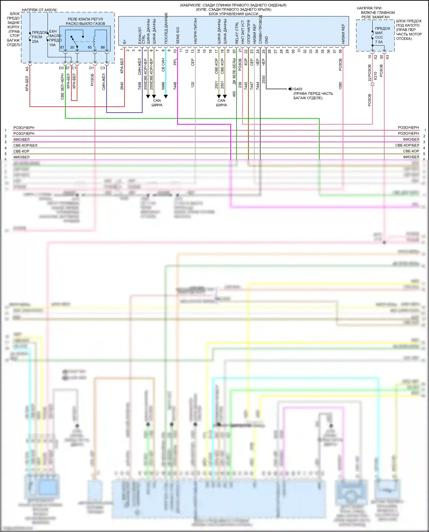Camaro Chevrolet V рестайлинг (2013-2015): Электросхема двигателя 6.2l vin p (4 из 5) 