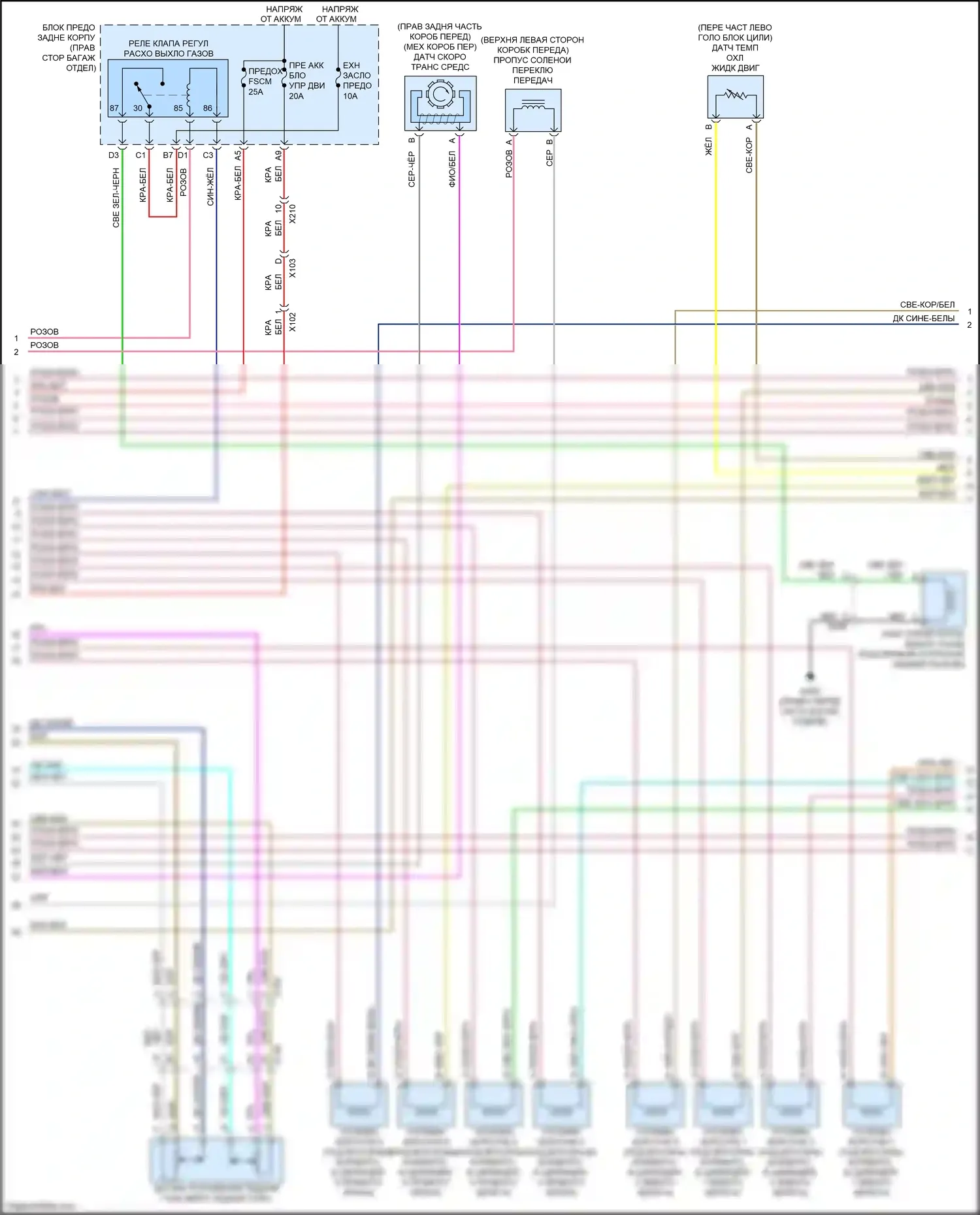 Camaro Chevrolet V рестайлинг (2013-2015): Электросхема двигателя 7.0l vin e (3 из 6) 