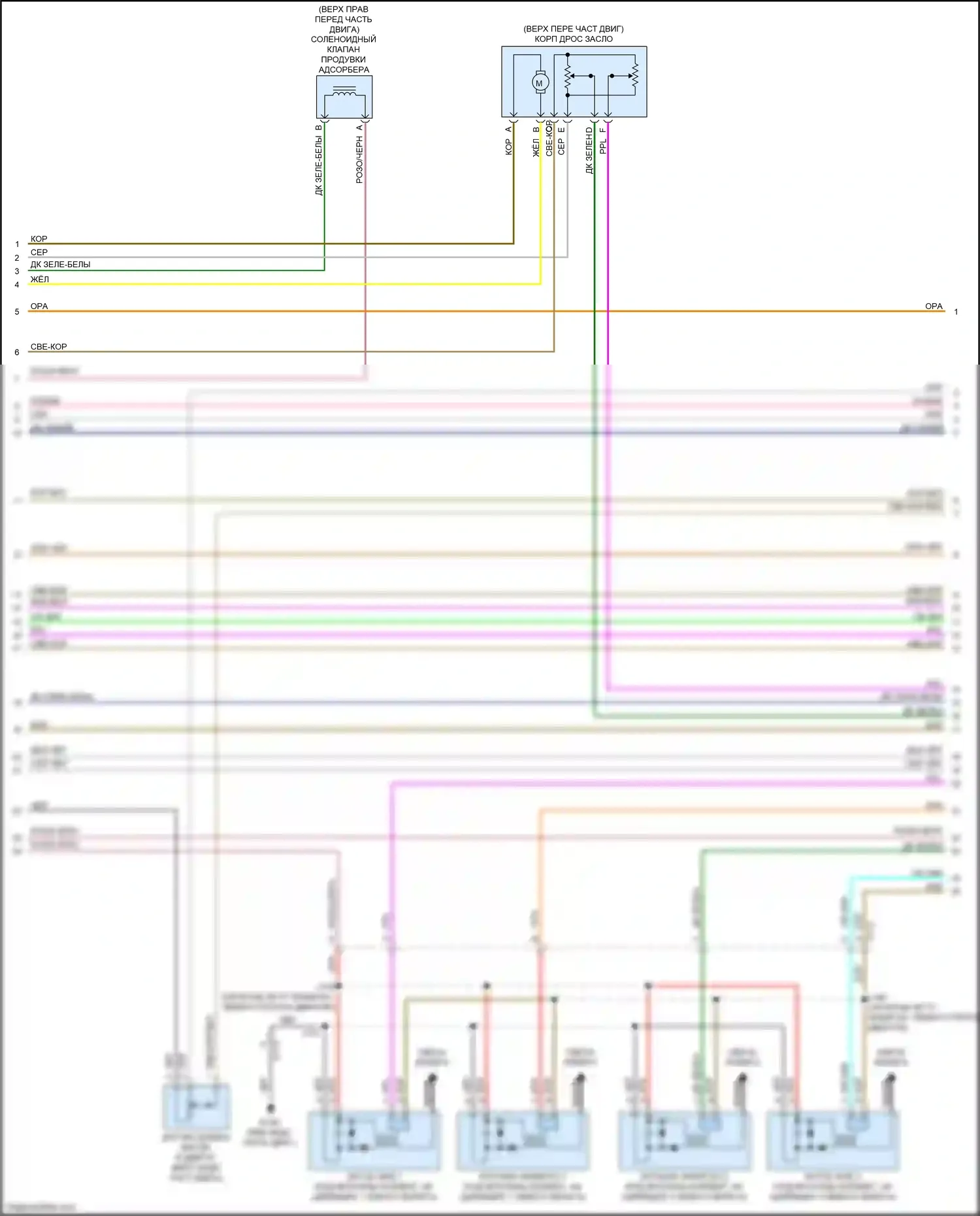 Camaro Chevrolet V рестайлинг (2013-2015): Электросхема двигателя 7.0l vin e (5 из 6) 