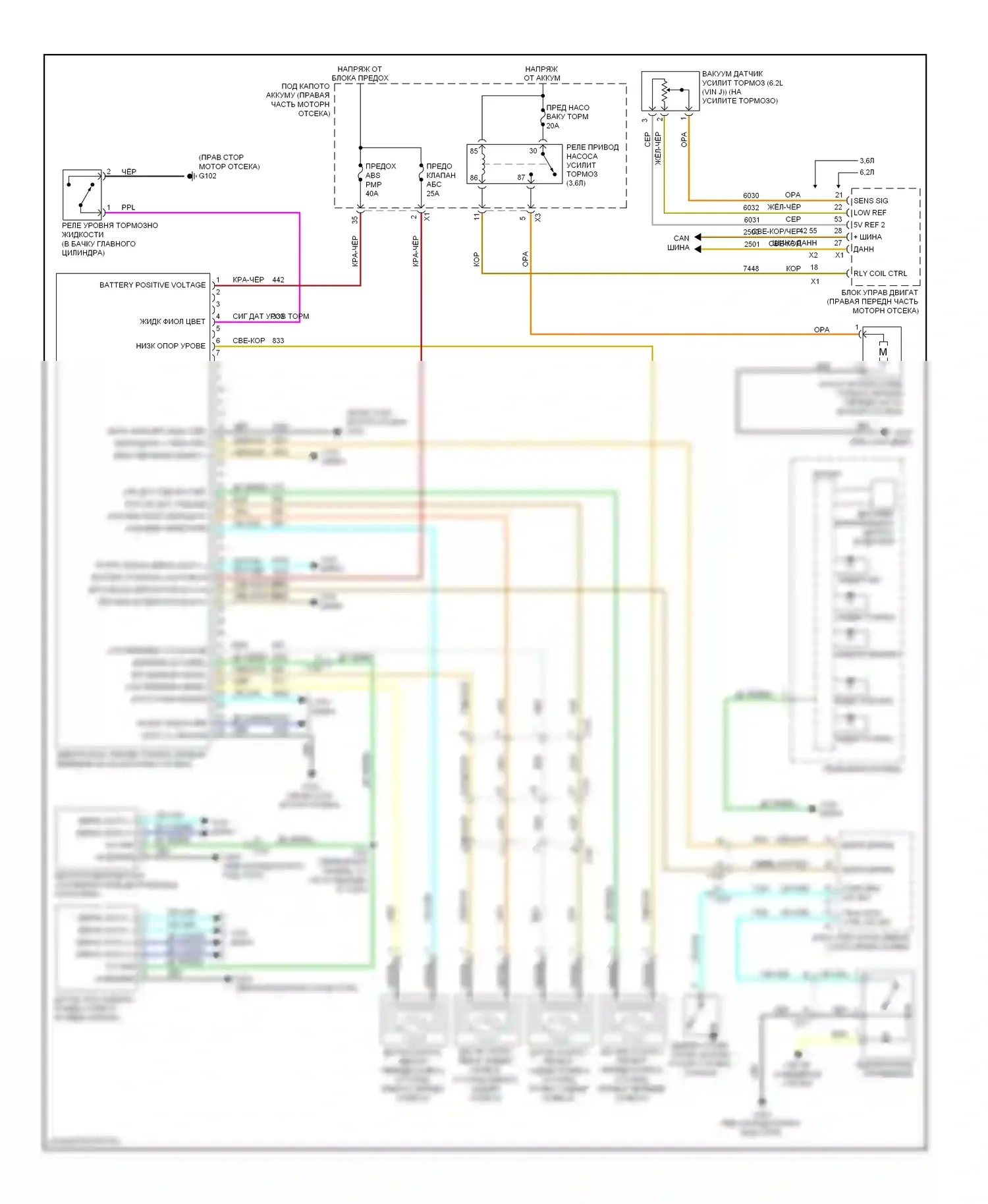 Camaro Chevrolet V (2009-2013): Антиблокировочная система abs электросхема 