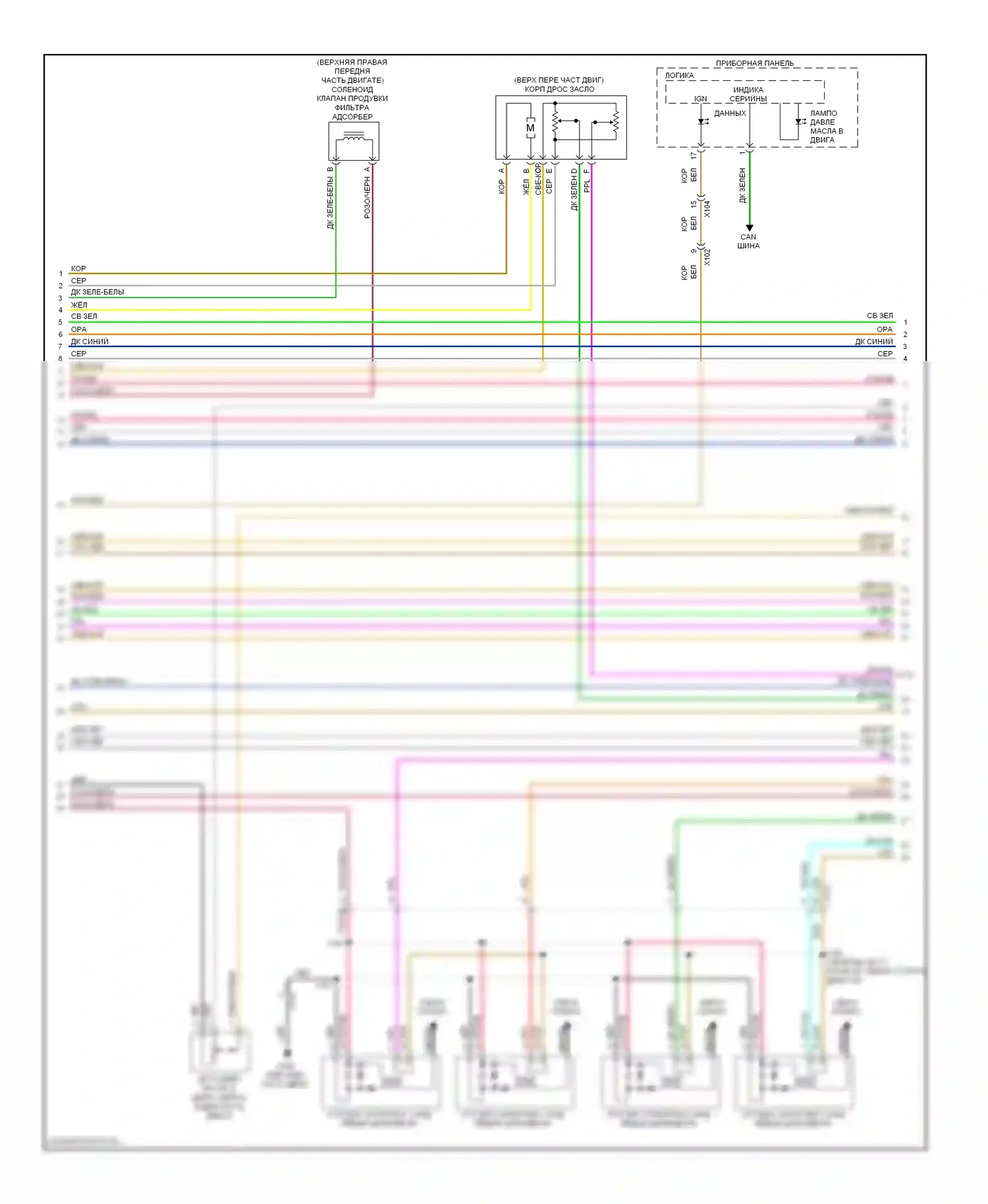 Camaro Chevrolet V (2009-2013): Электросхема двигателя 6.2l vin w (5 из 6) 