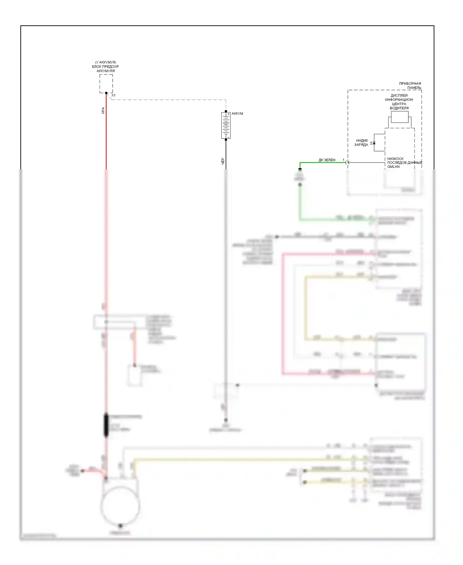 Camaro Chevrolet V (2009-2013): Электросхема генератора 