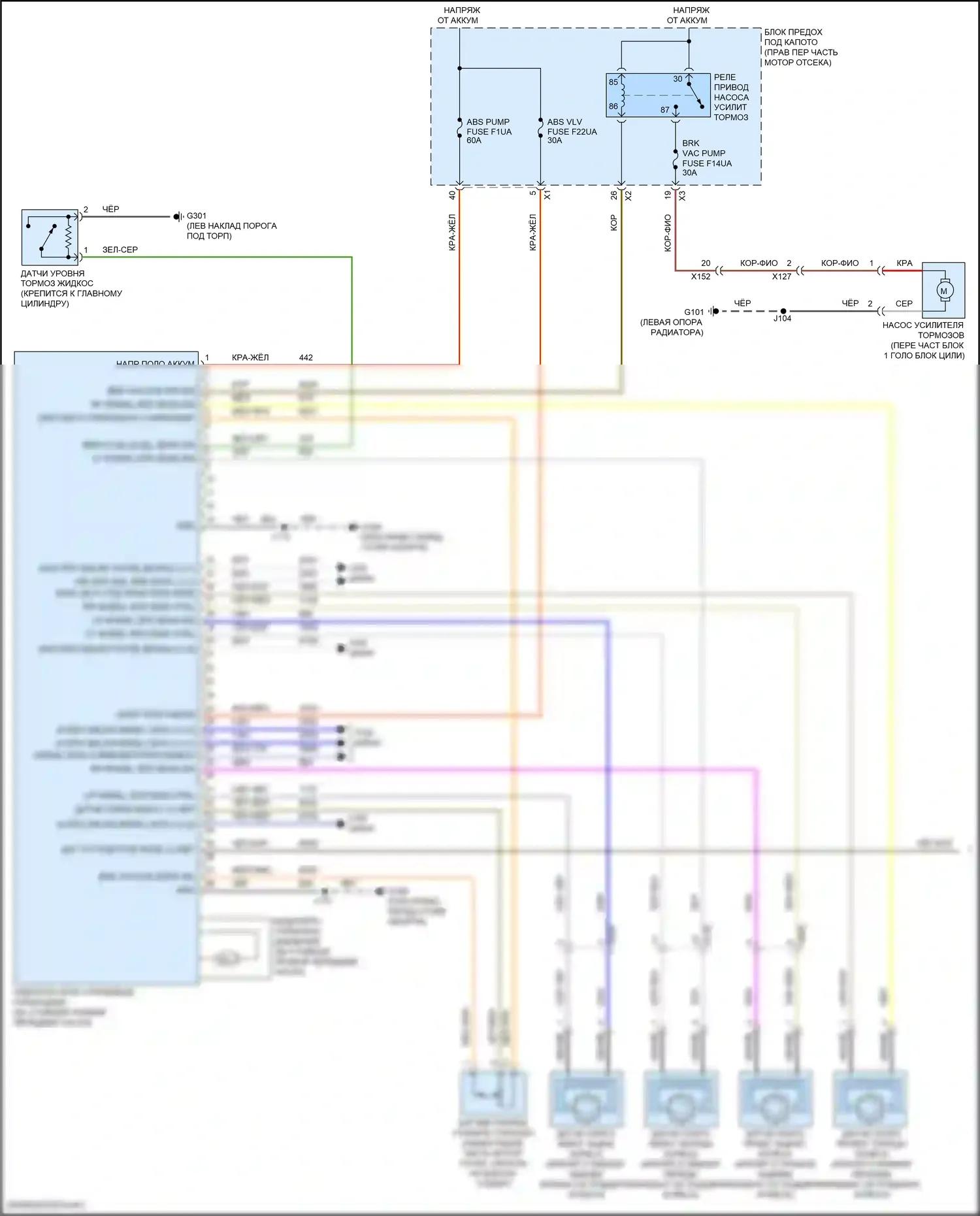 Camaro Chevrolet VI рестайлинг (2018-2024): 6.2l vin 7, антиблокировочная система abs электросхема (1 из 2) 