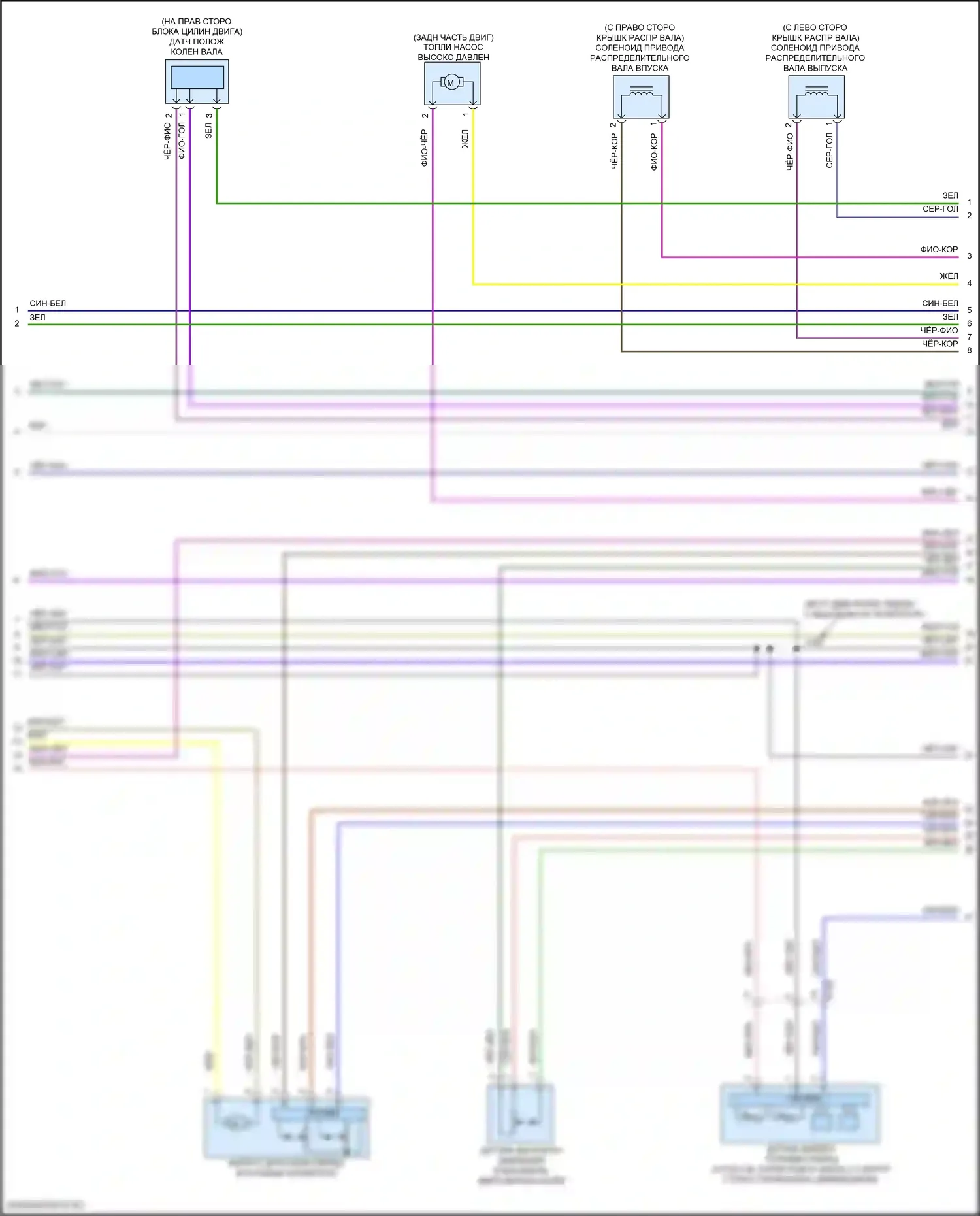 Camaro Chevrolet VI рестайлинг (2018-2024): Электросхема двигателя 2.0l vin x (7 из 8) 