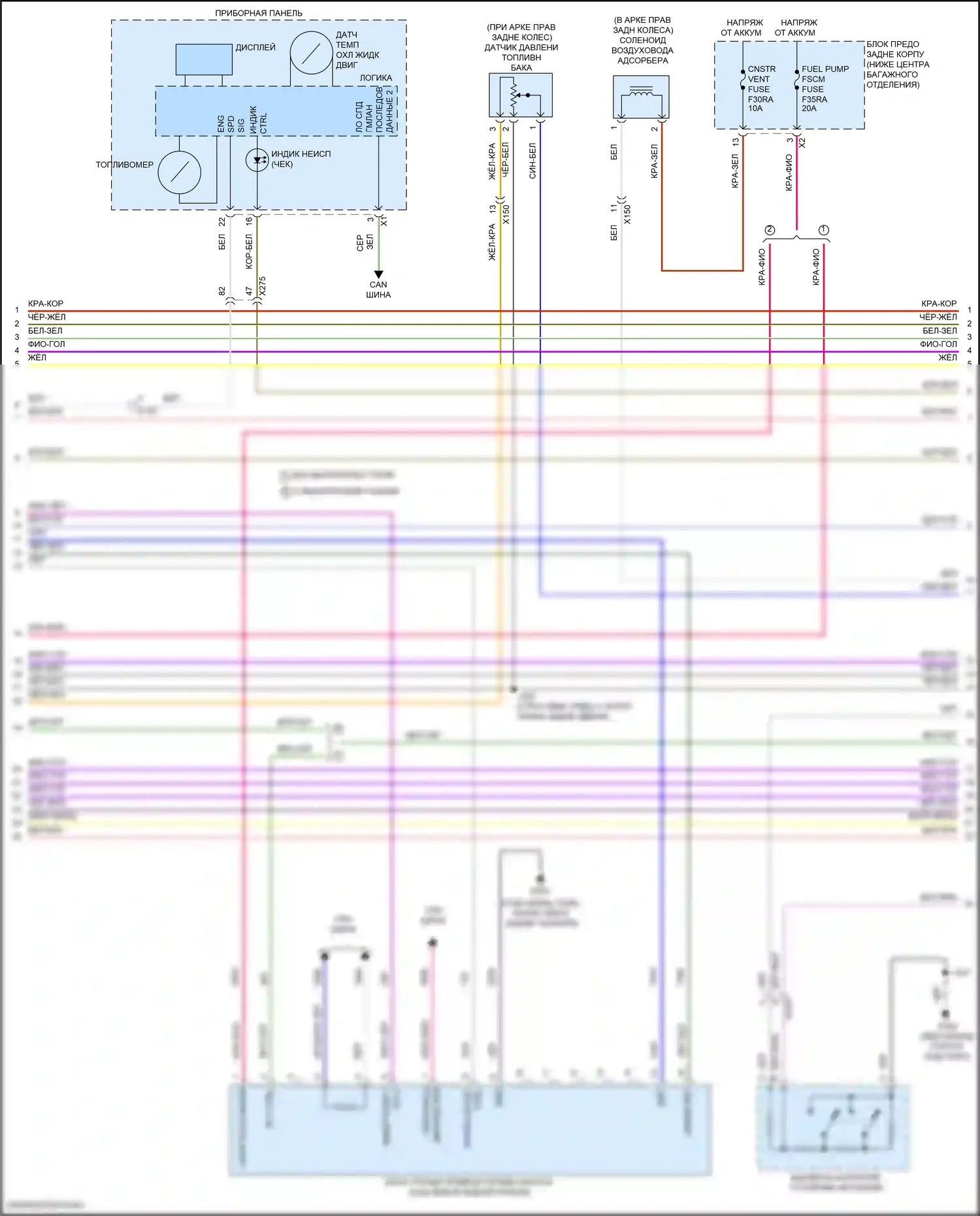 Camaro Chevrolet VI рестайлинг (2018-2024): Электросхема двигателя 3.6l vin s (7 из 8) 