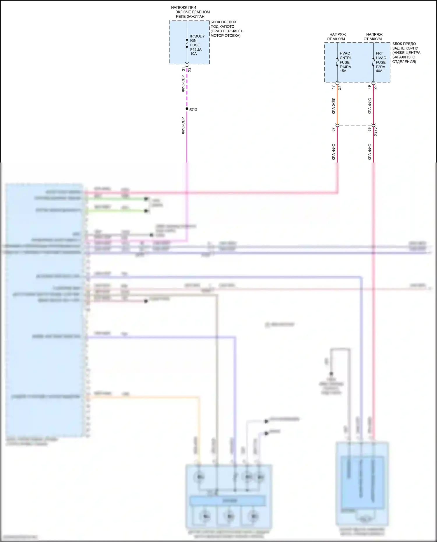 Camaro Chevrolet VI рестайлинг (2018-2024): Электросхема климат контроля (1 из 4) 