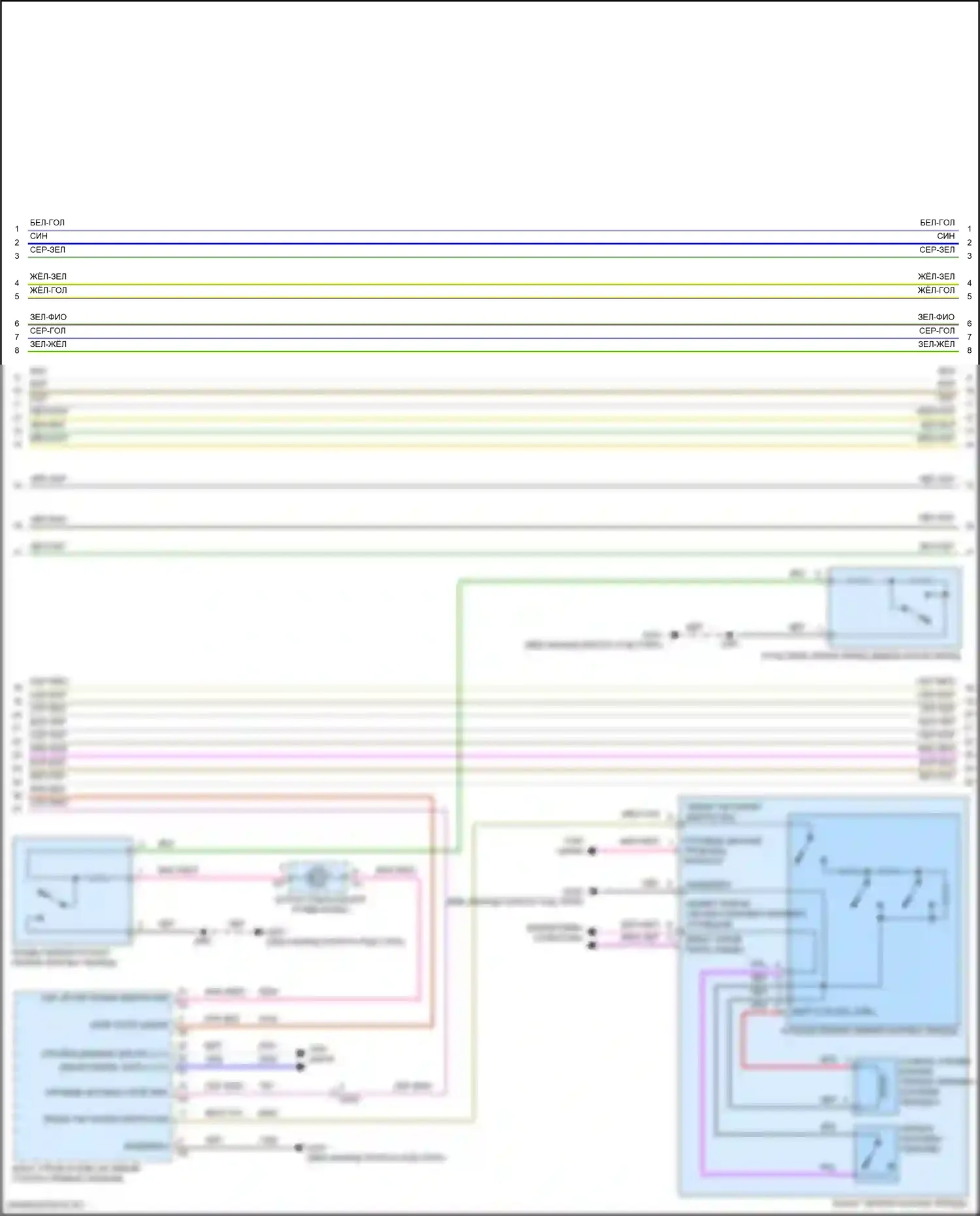 Camaro Chevrolet VI рестайлинг (2018-2024): Электросхема автоматической коробки передач, 8 скоростей (2 из 3) 